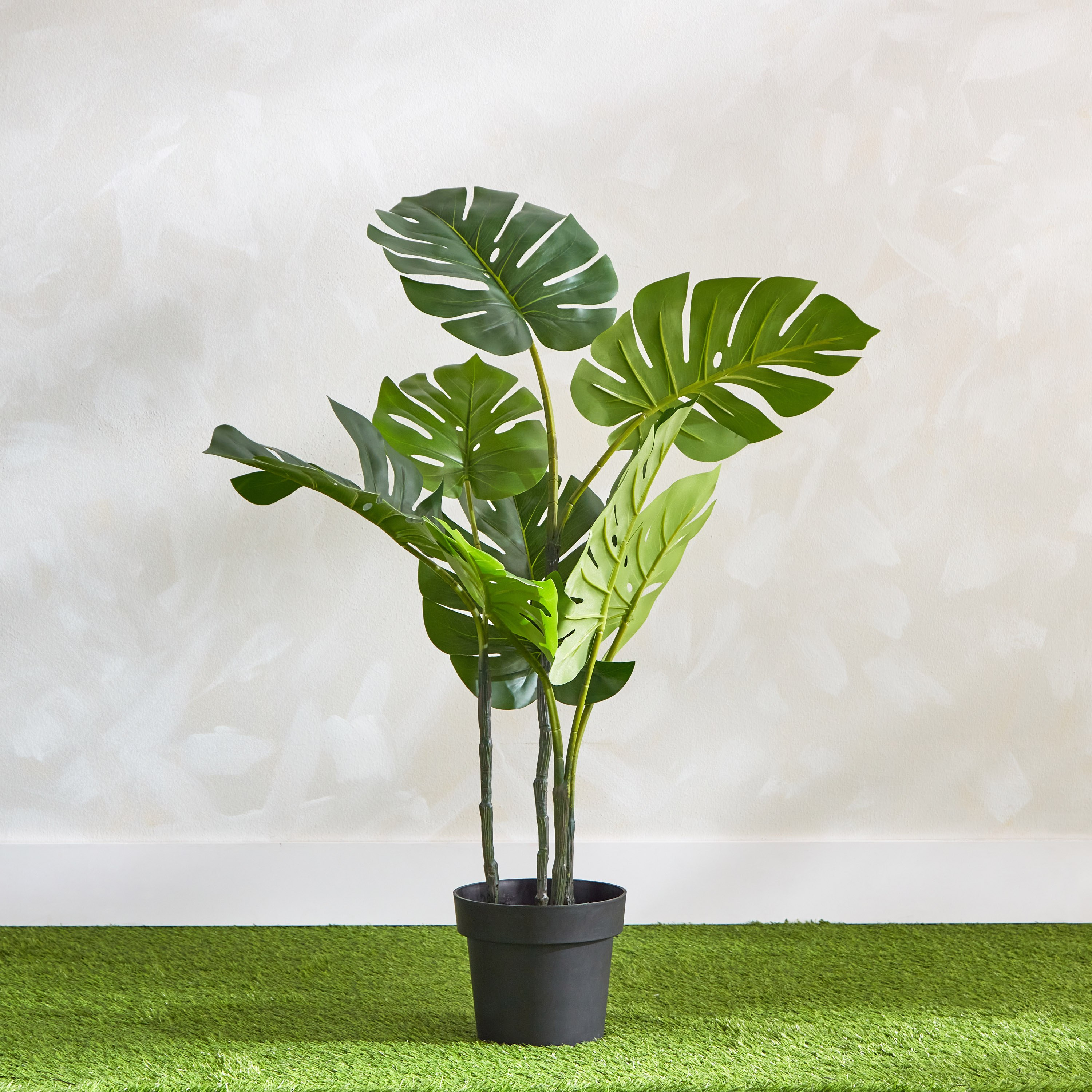 Clarey Monstera Artificial Plant with Pot - 100 cm-hbxhomeware-hbxdecorandfurnishings-image-1