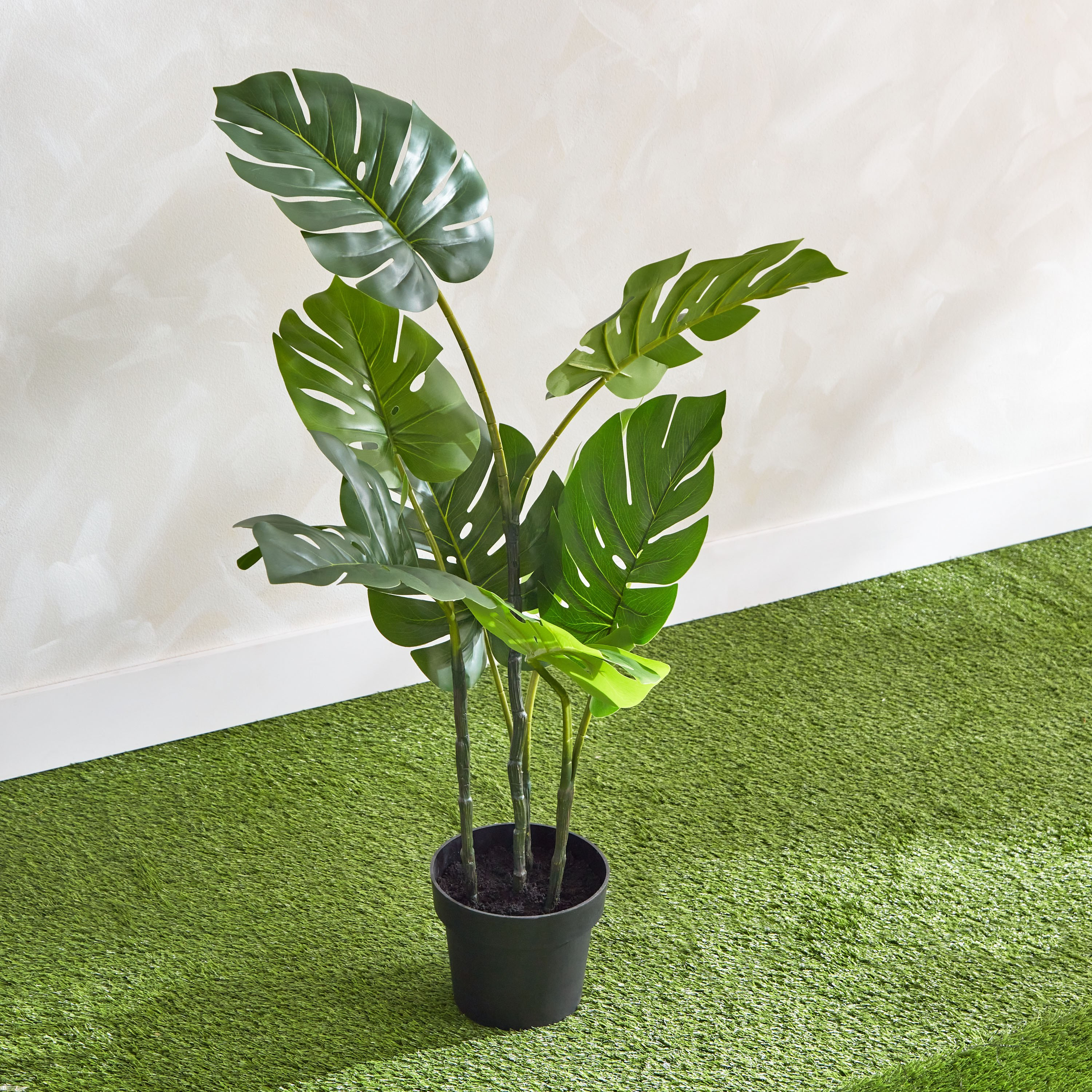Clarey Monstera Artificial Plant with Pot - 100 cm-hbxhomeware-hbxdecorandfurnishings-image-2