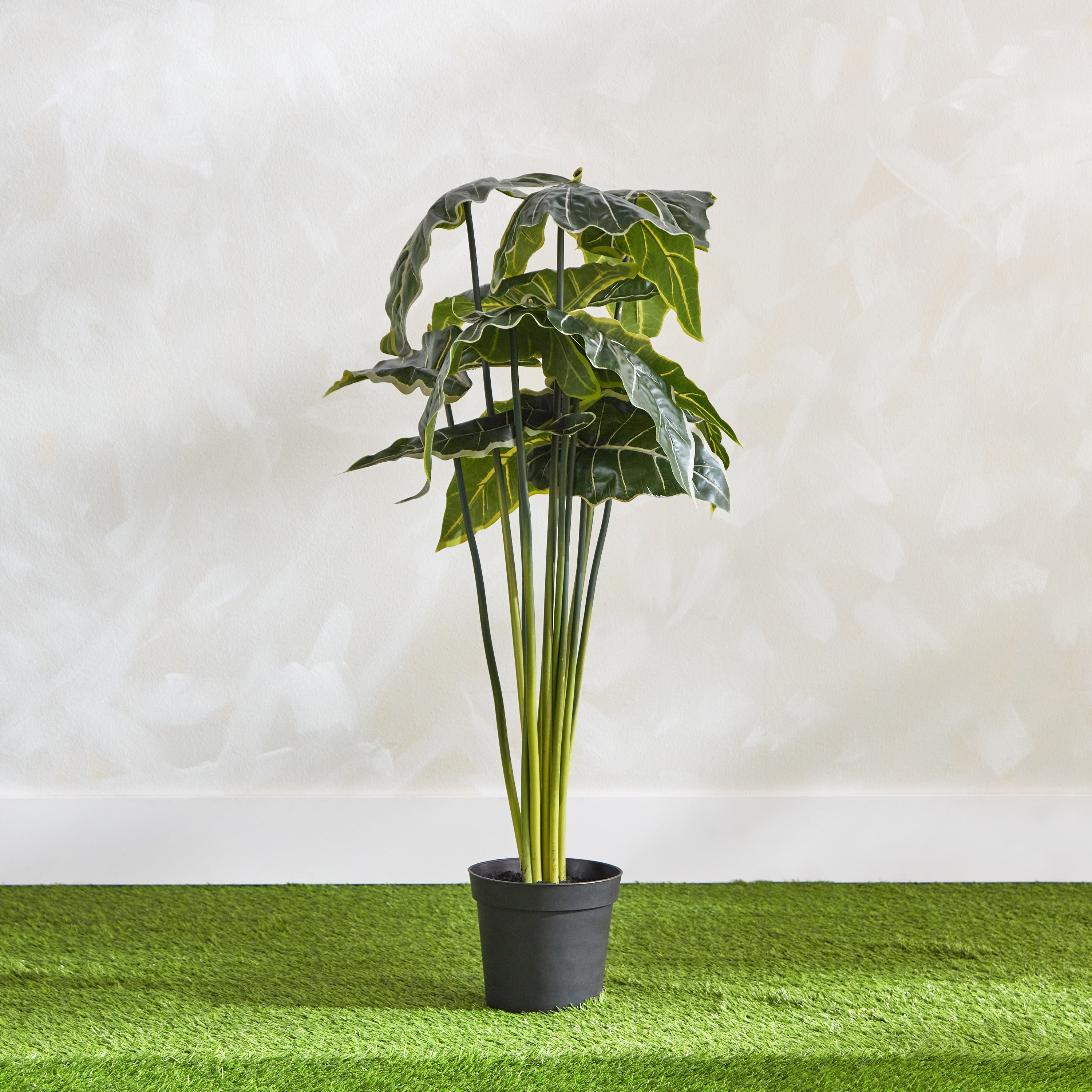 Clarey Alocasia Artificial Plant with Pot - 80 cm-hbxhomeware-hbxdecorandfurnishings-image-1