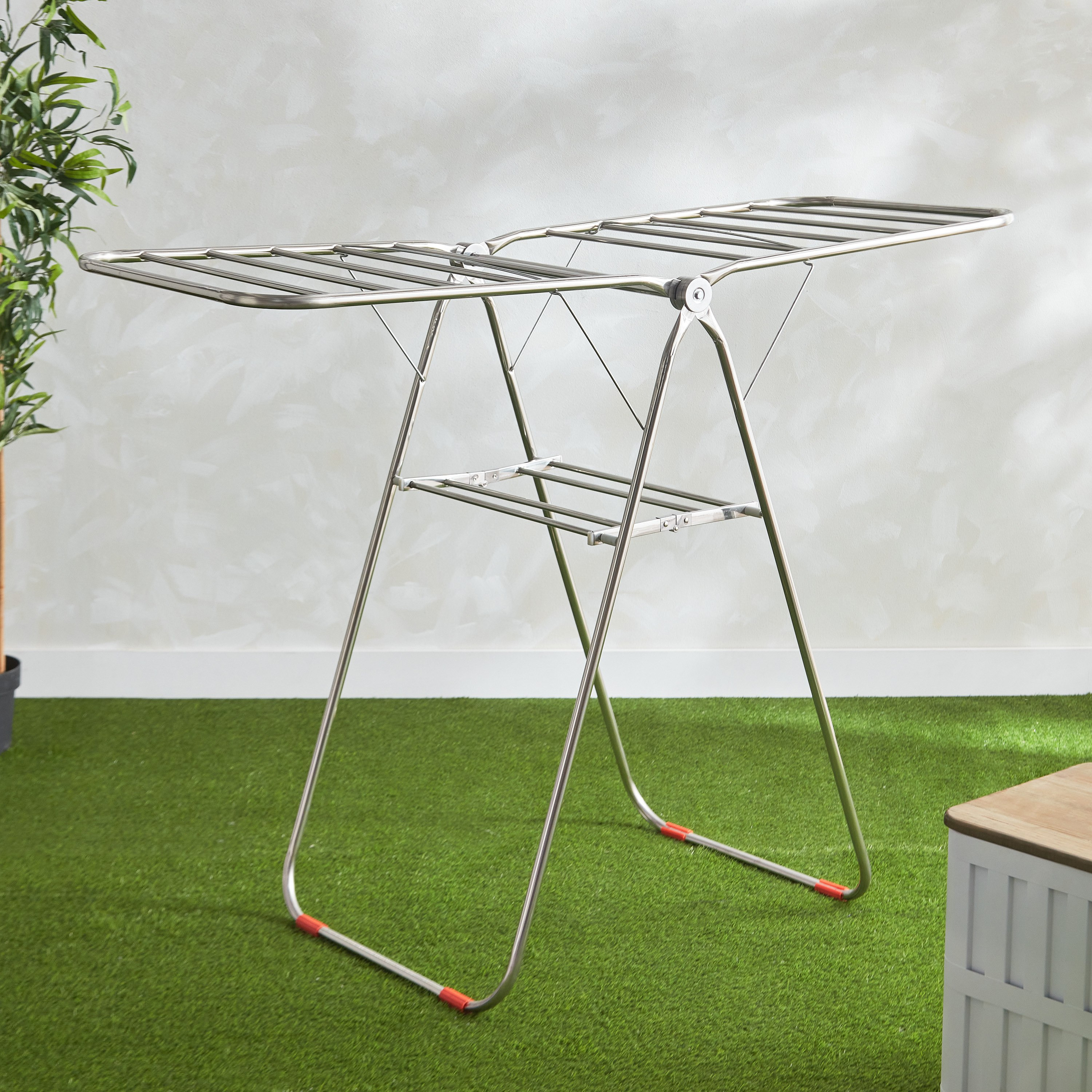مجفف ملابس ستانلس ستيل من أيسر - 145x60x100 سم-hbxhomeware-bathandlaundry-clothesdryingracks-image-1