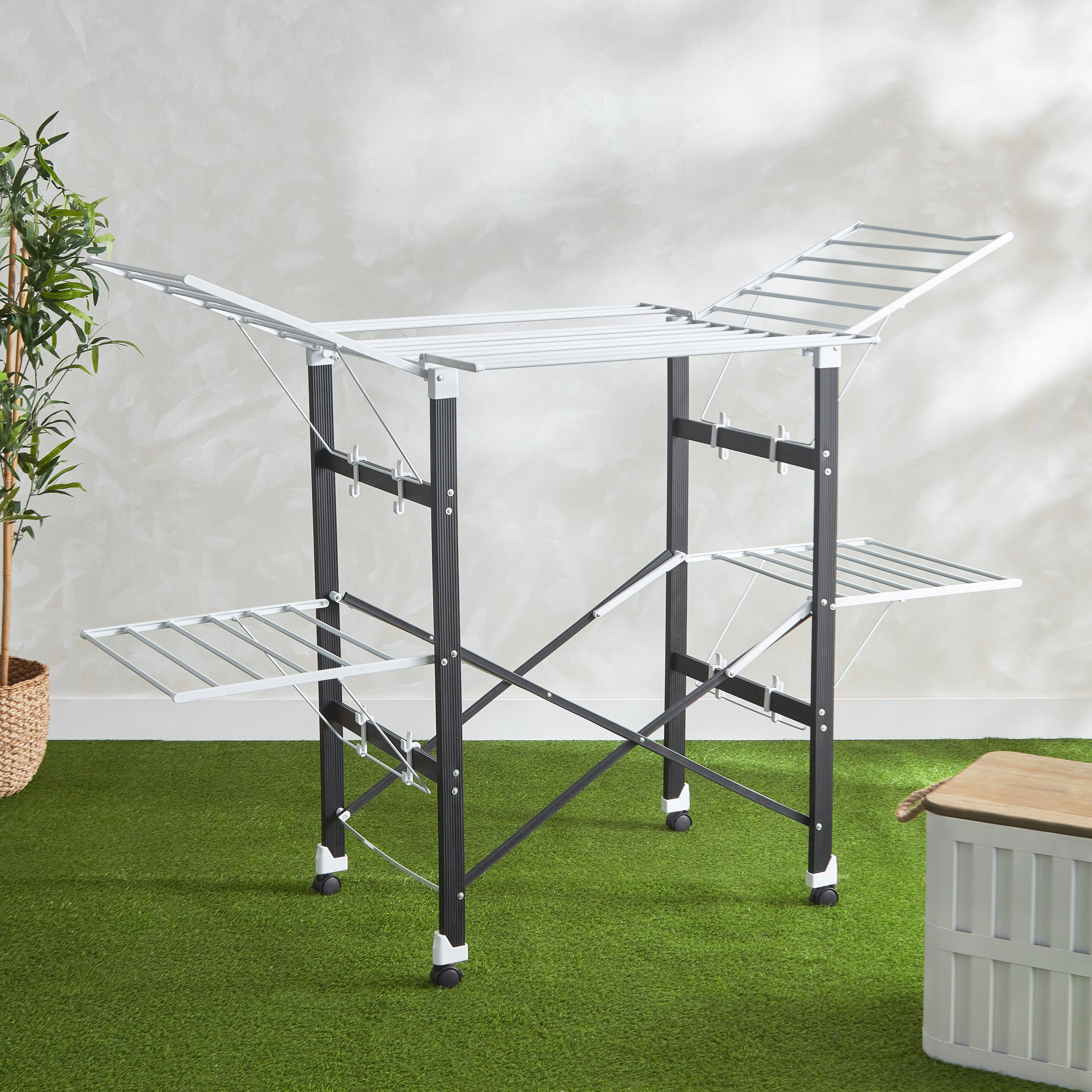 مجفّف ملابس قابل للطي من أيسر - 75x85x112 سم-hbxhomeware-bathandlaundry-clothesdryingracks-image-1