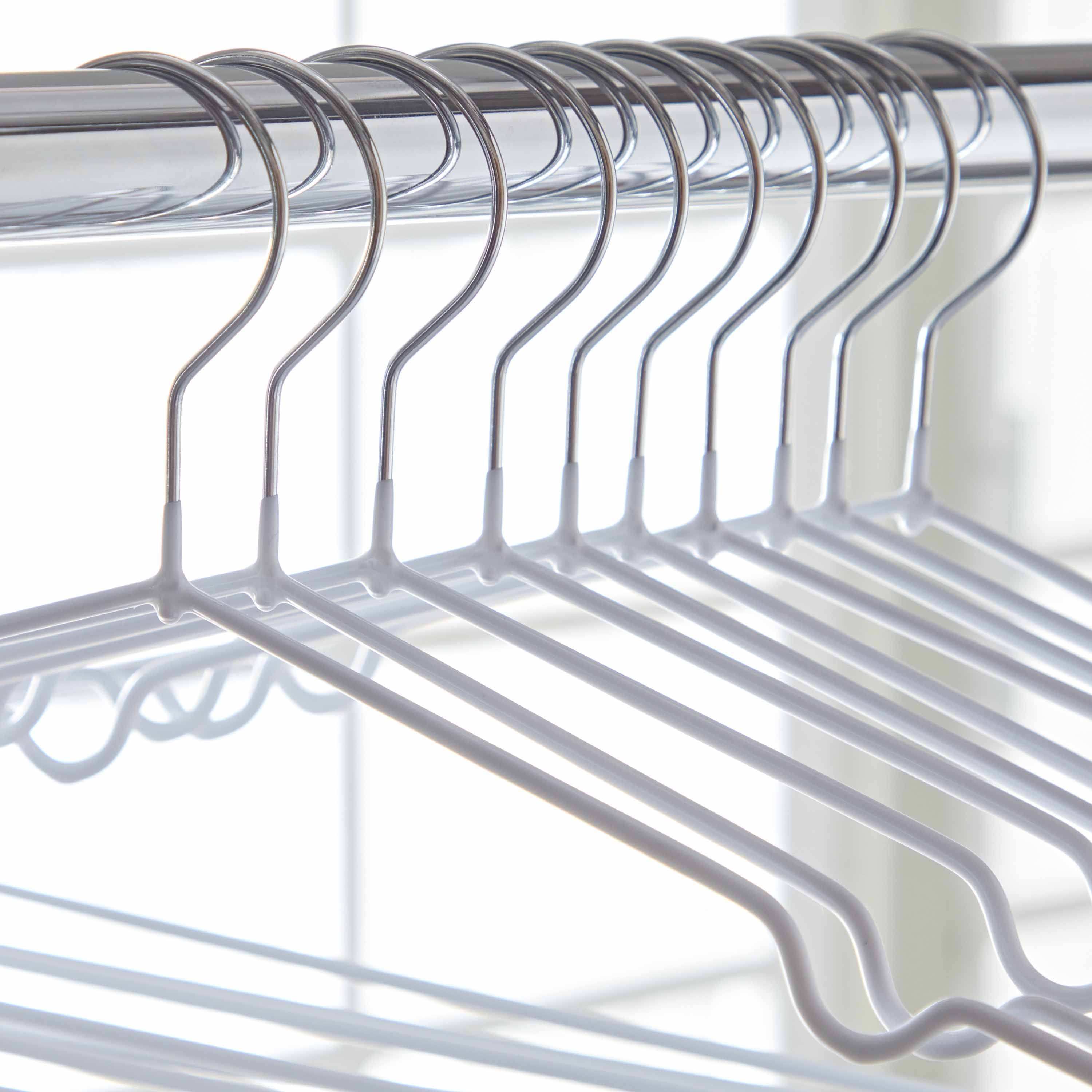 علّاقة معدنية مطلية - طقم من 10 قطع-hbxhomeware-bathandlaundry-clothesdryingracks-image-3