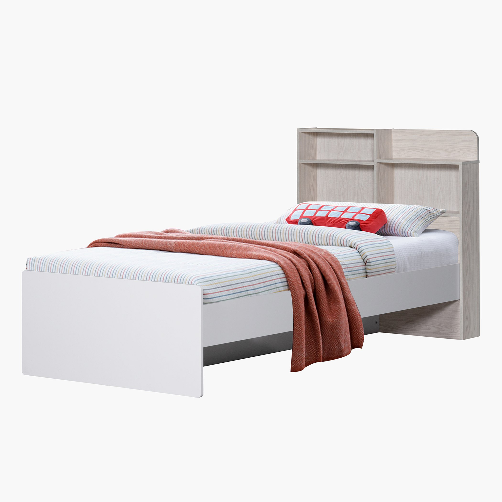 سرير بلوح رأسي بمساحة تخزين من فانيلا- 90x190 سم-hbxfurniture-bedsandbedsets-beds-single-image-3