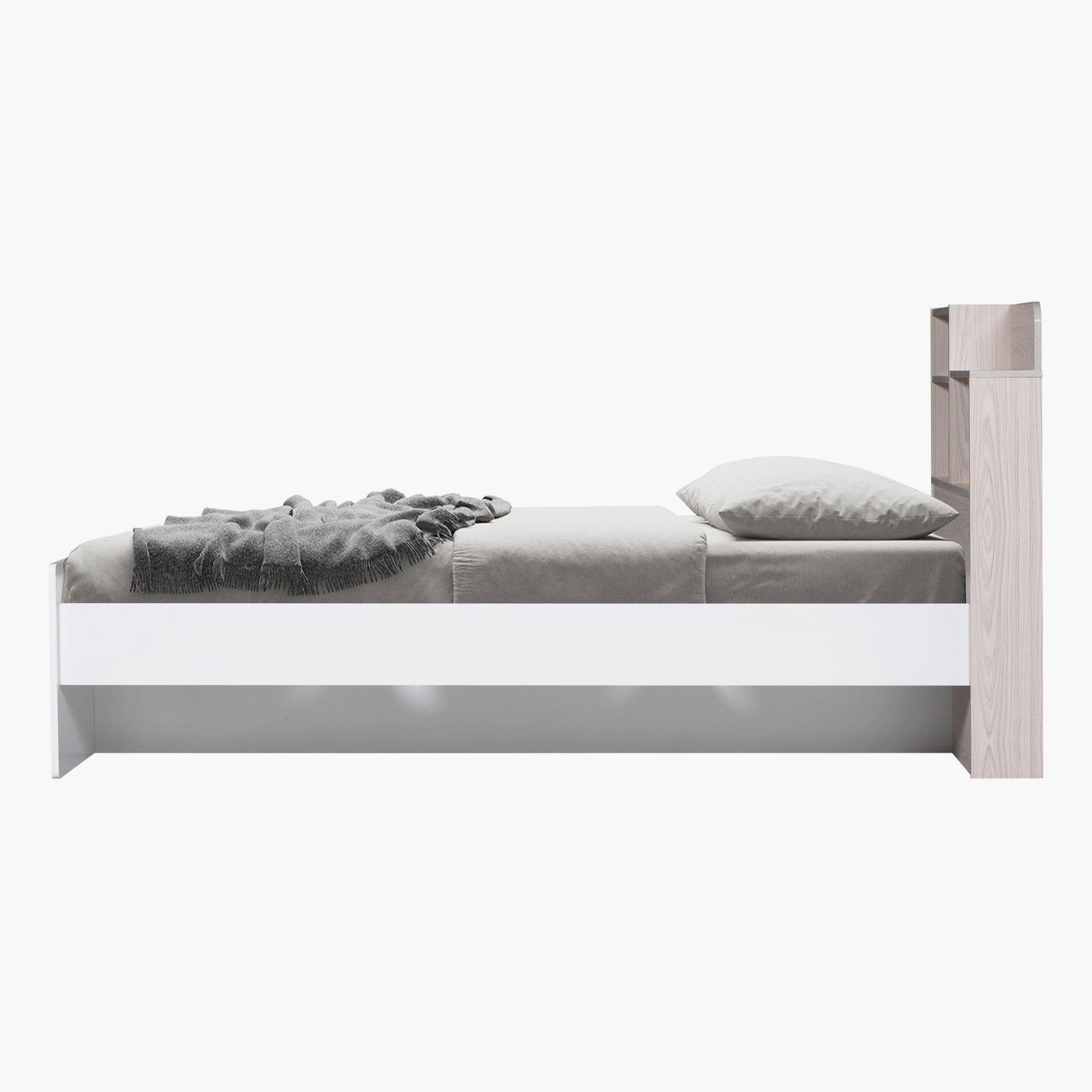 سرير بلوح رأسي بمساحة تخزين من فانيلا- 90x190 سم-hbxfurniture-bedsandbedsets-beds-single-image-4