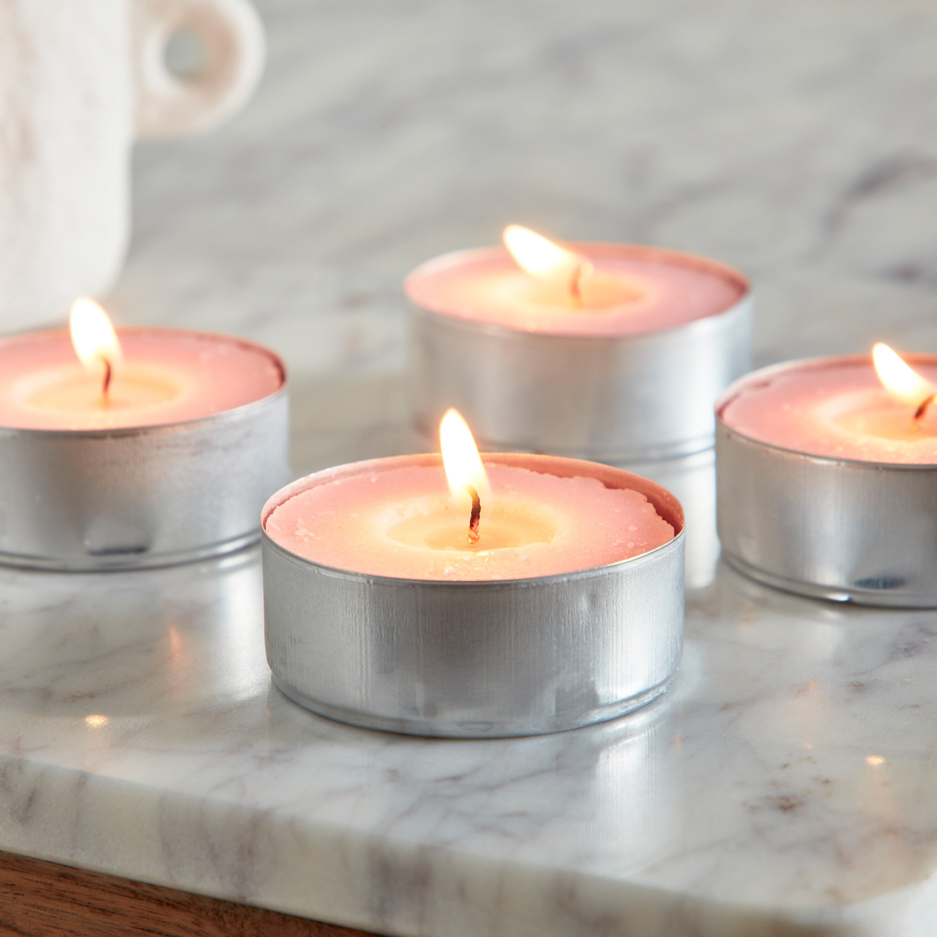 طقم شموع صغيرة 4 قطع برائحة الورد من فيلا - 152 جرام-hbxlivingroom-decorandaccessories-candles-image-3