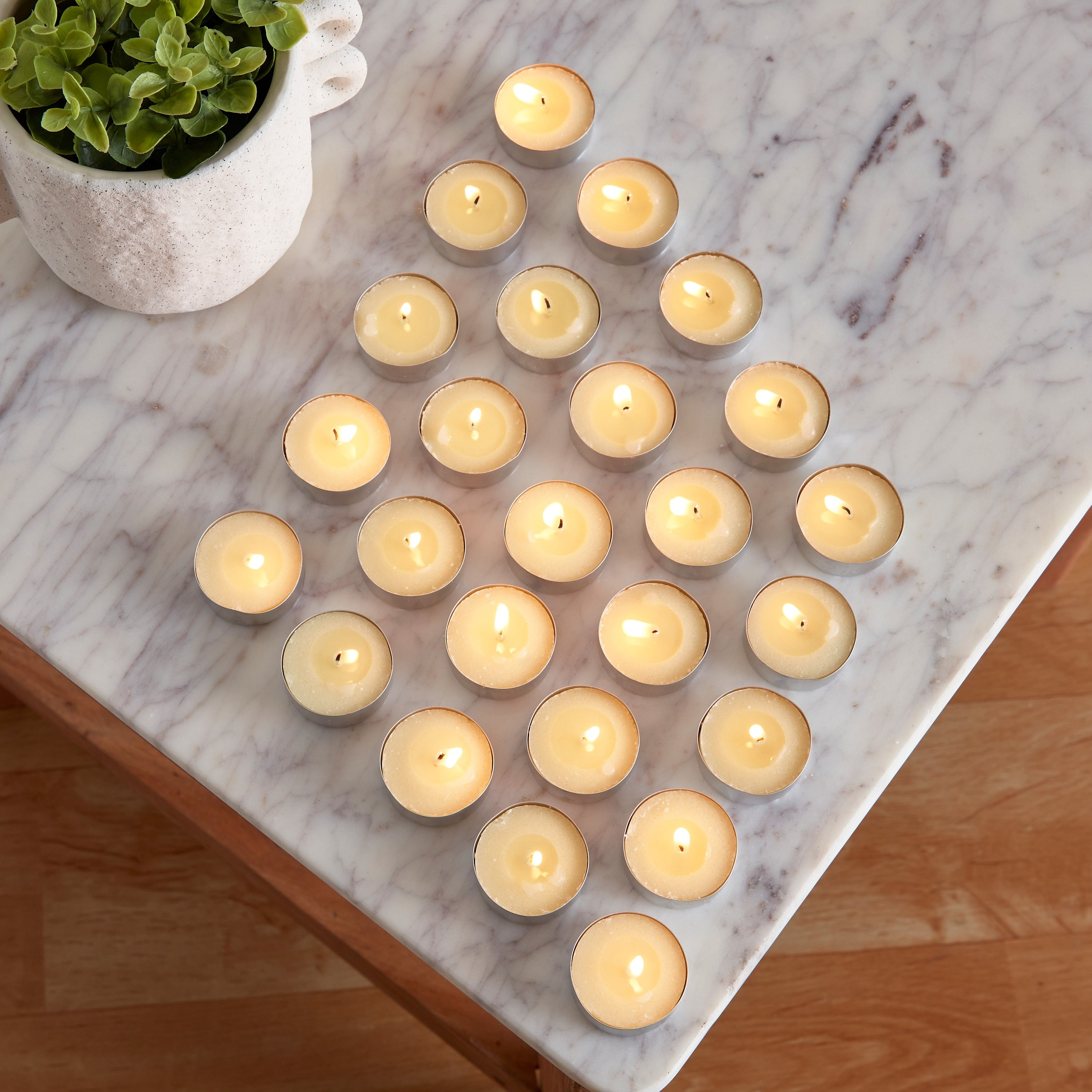 طقم شموع صغيرة 25 قطعة برائحة الفانيليا من فيلا - 19x19x2 سم-hbxhomeware-homefragrance-fragrantcandles-image-4