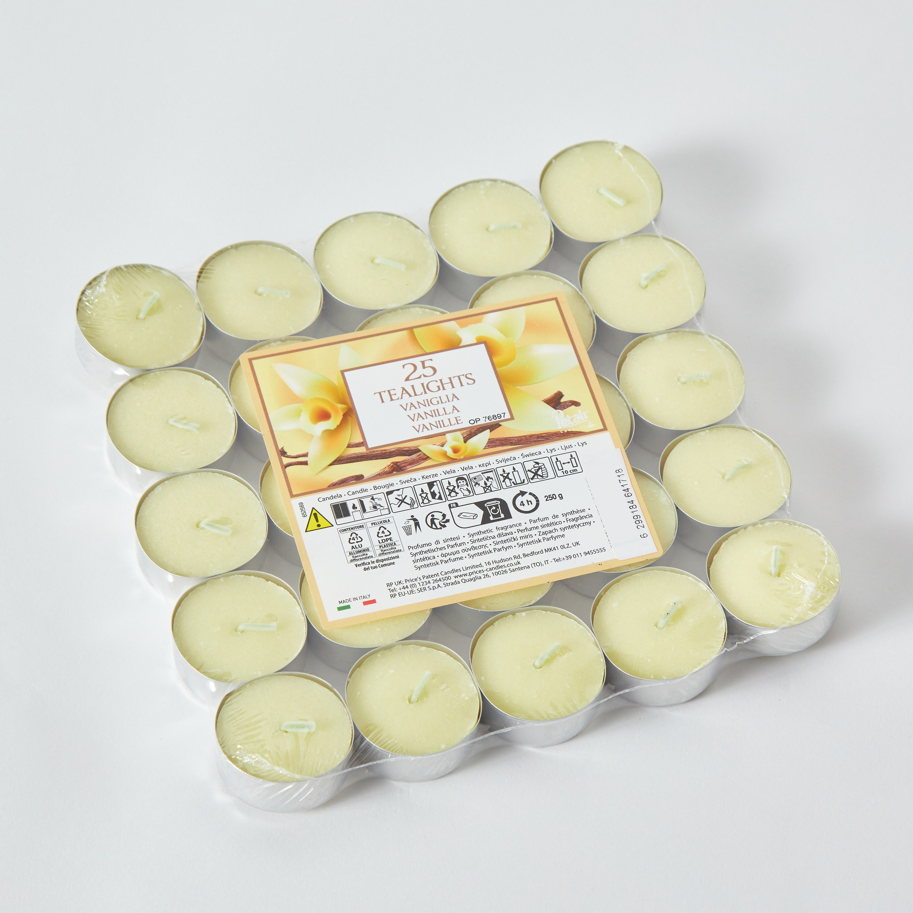 طقم شموع صغيرة 25 قطعة برائحة الفانيليا من فيلا - 19x19x2 سم-hbxhomeware-homefragrance-fragrantcandles-image-6
