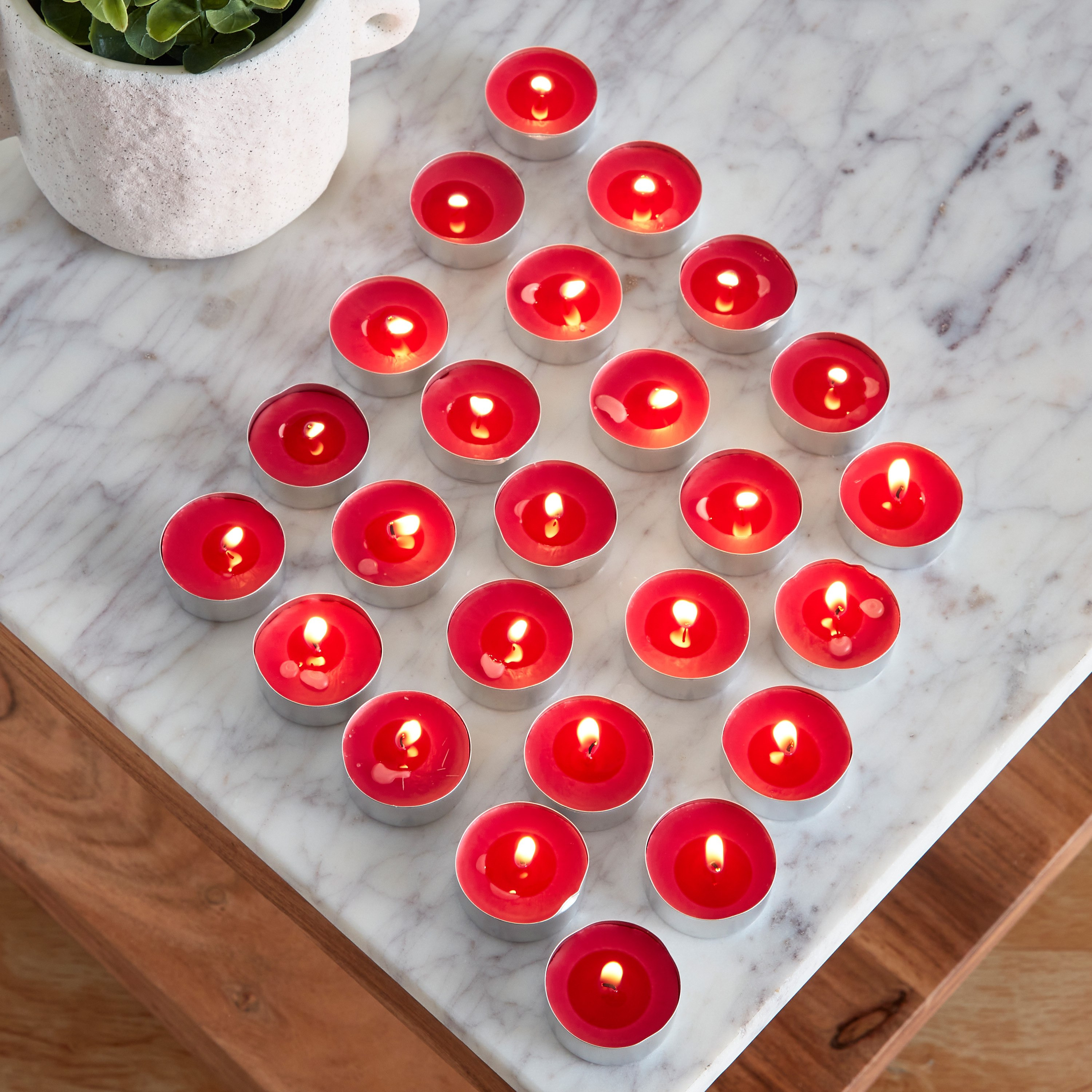 Vela 25-Piece Peteli Mixed Berries Tealight Candle Set - 19x19x2 cm-hbxlivingroom-decorandaccessories-candles-image-4