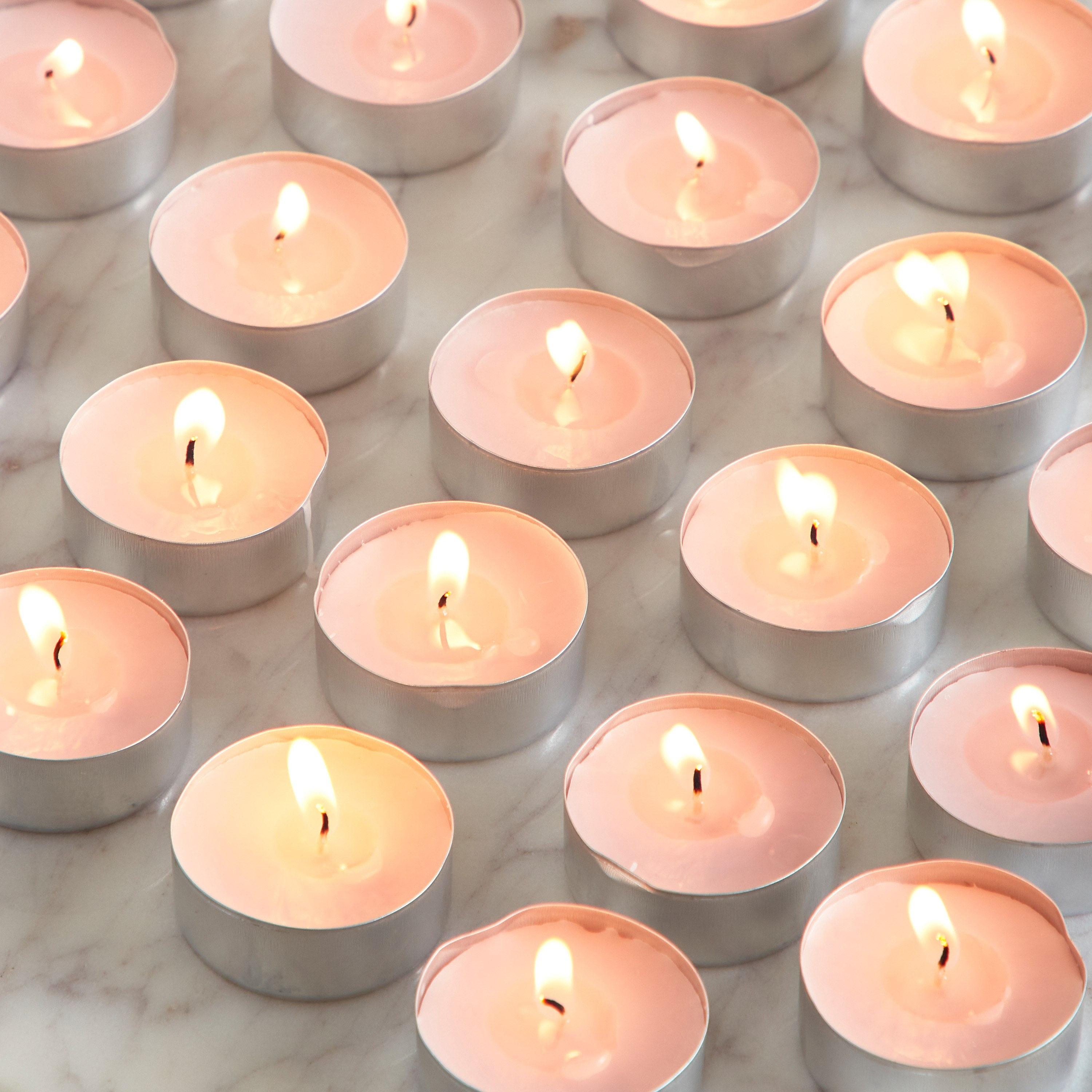 طقم شموع صغيرة 25 قطعة برائحة الورد من فيلا - 19x19x2 سم-hbxhomeware-homefragrance-fragrantcandles-image-3