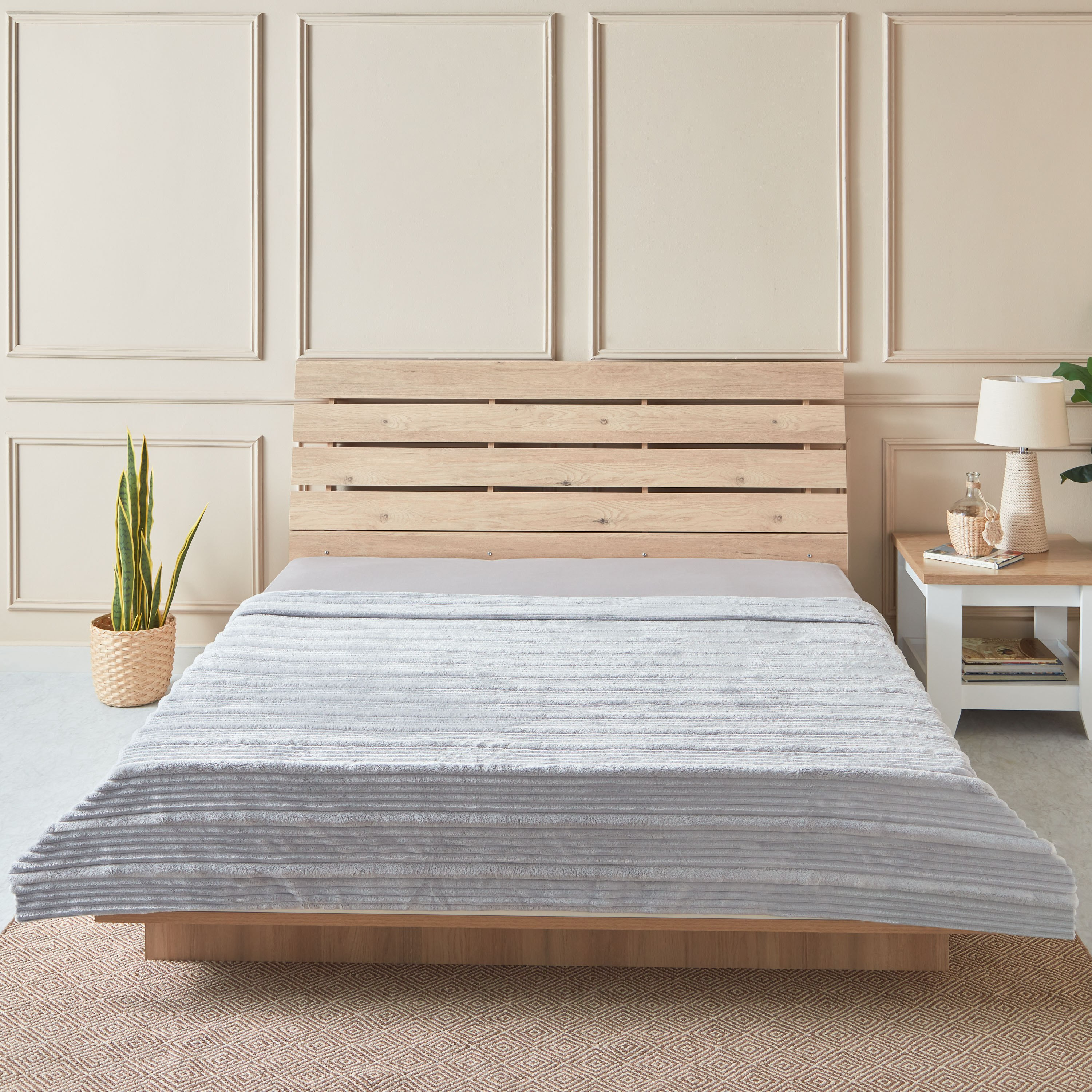 بطانية كوين بطبقتين جاكار من ريبي - 200x220 سم-hbxhomeware-hbxbedroom-image-2