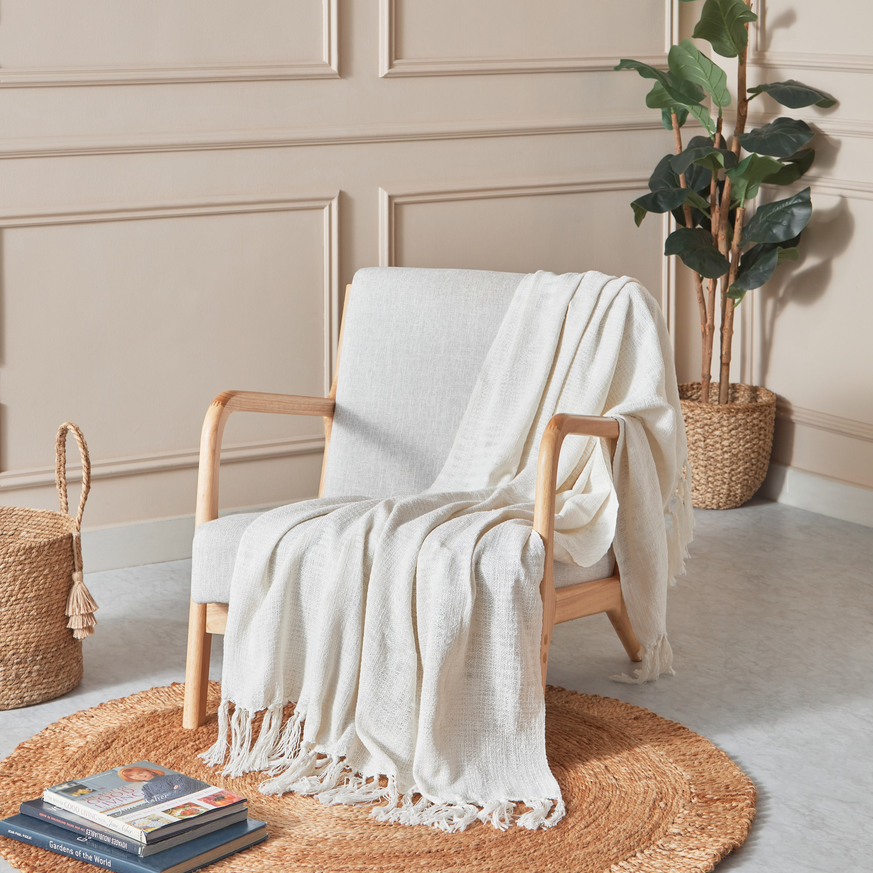 بطانية خفيفة منسوجة بشرابات من جيرجا - 127x152 سم-hbxhomeware-hbxbedroom-image-5
