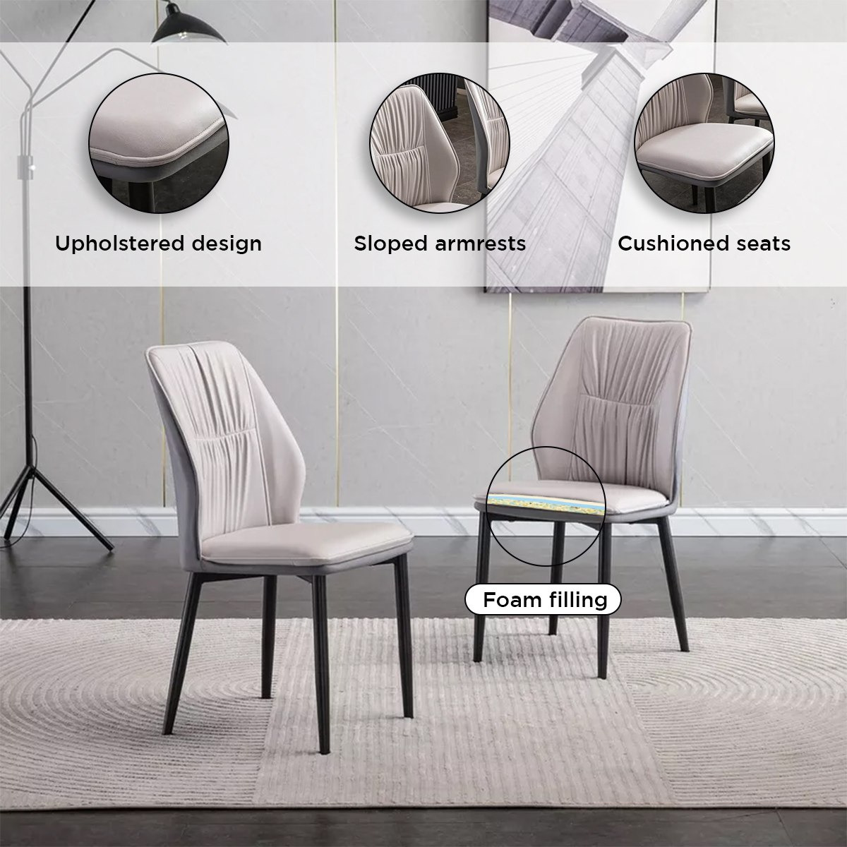 طقم سفرة من الحجر الملبد 6 مقاعد من بارون-hbxfurniture-diningtablesandsets-diningsets-sixseater-image-7