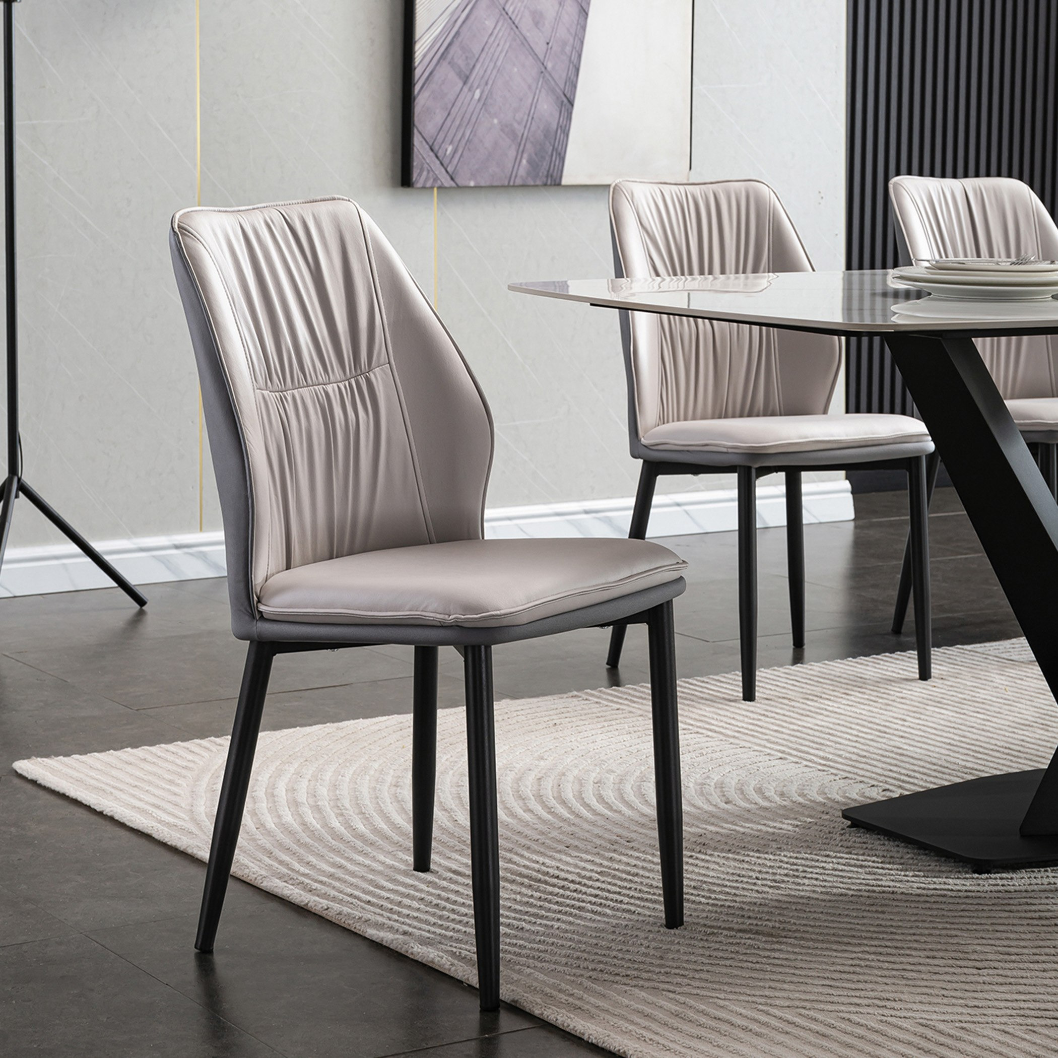 طقم سفرة من الحجر الملبد 6 مقاعد من بارون-hbxfurniture-diningtablesandsets-diningsets-sixseater-image-12