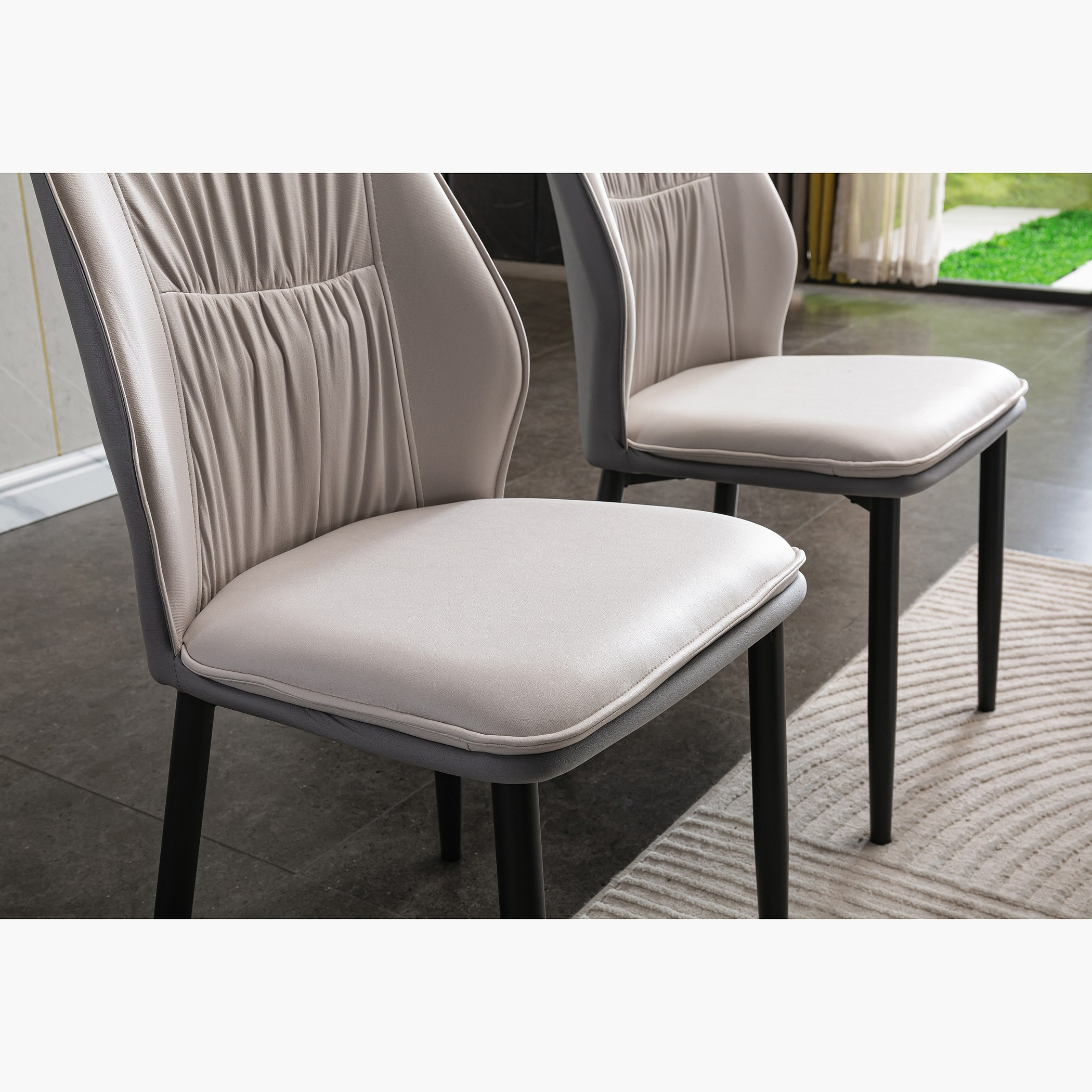 طقم سفرة من الحجر الملبد 6 مقاعد من بارون-hbxfurniture-diningtablesandsets-diningsets-sixseater-image-13