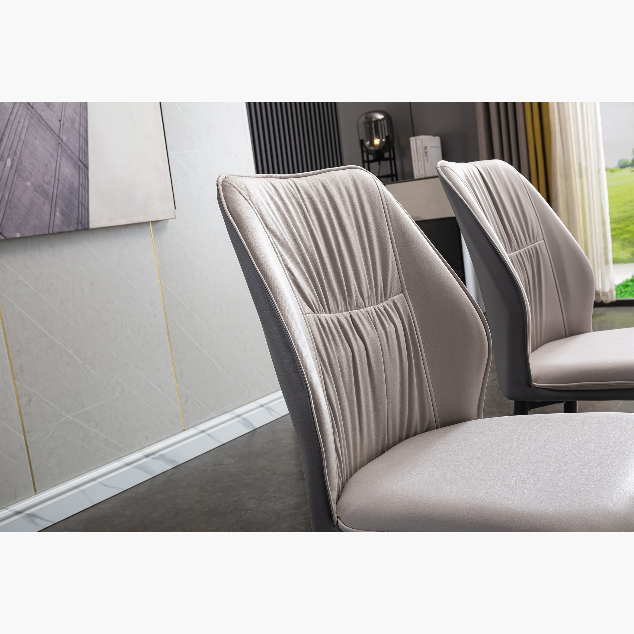 طقم سفرة من الحجر الملبد 6 مقاعد من بارون-hbxfurniture-diningtablesandsets-diningsets-sixseater-image-14