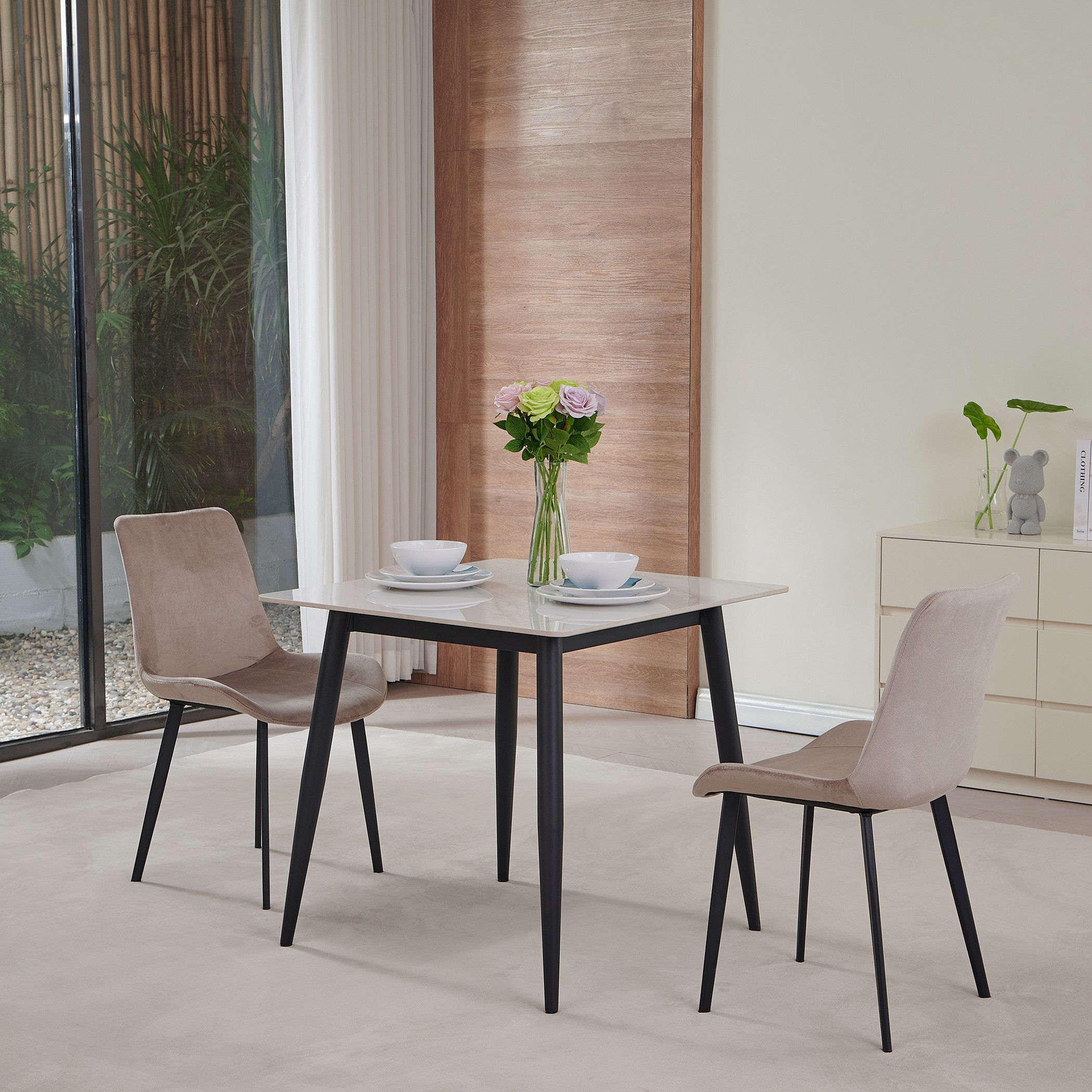 طاولة سفرة مقعدين مربعة من الحجر الملبد من مارويل-hbxdiningroom-diningtablesandsets-diningtables-twoseater-image-3