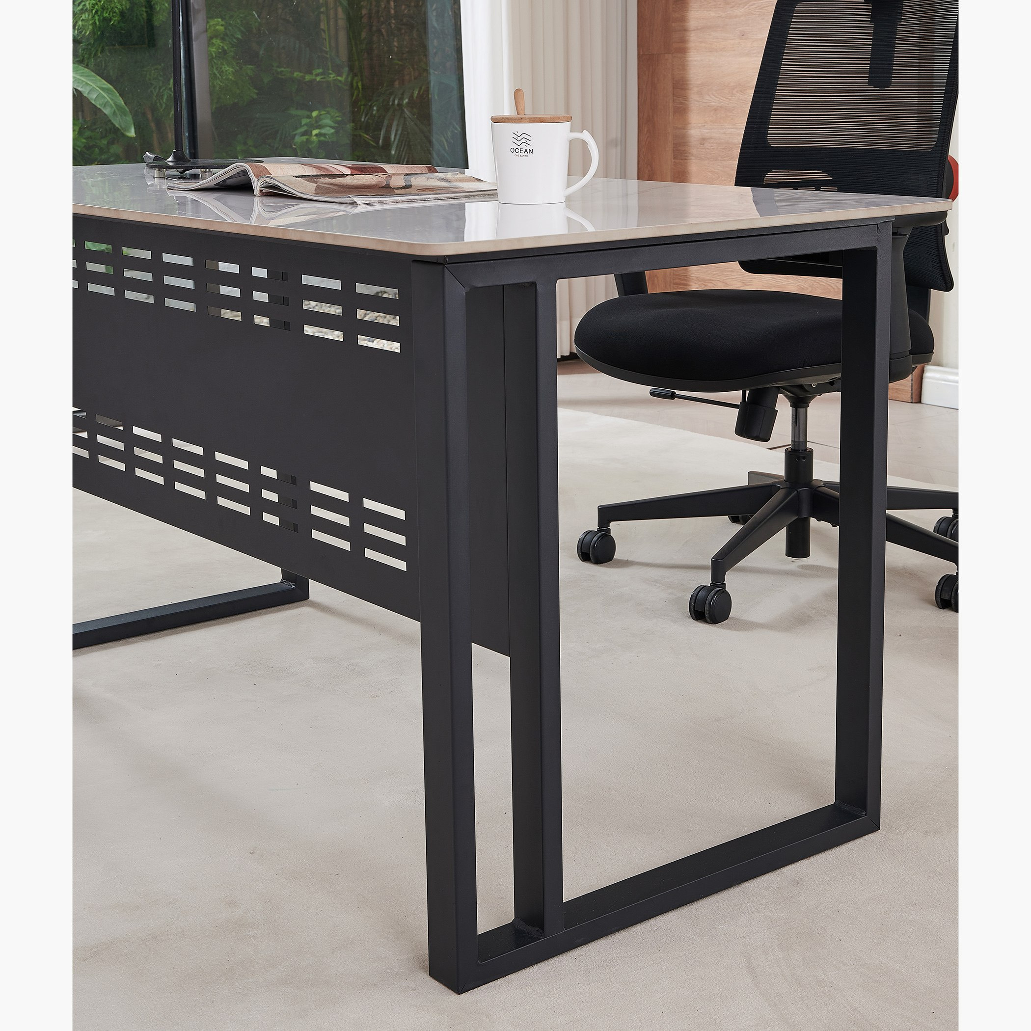 Marwell Sintered Stone Large Study Desk-hbxfurniture-office-desks-image-2