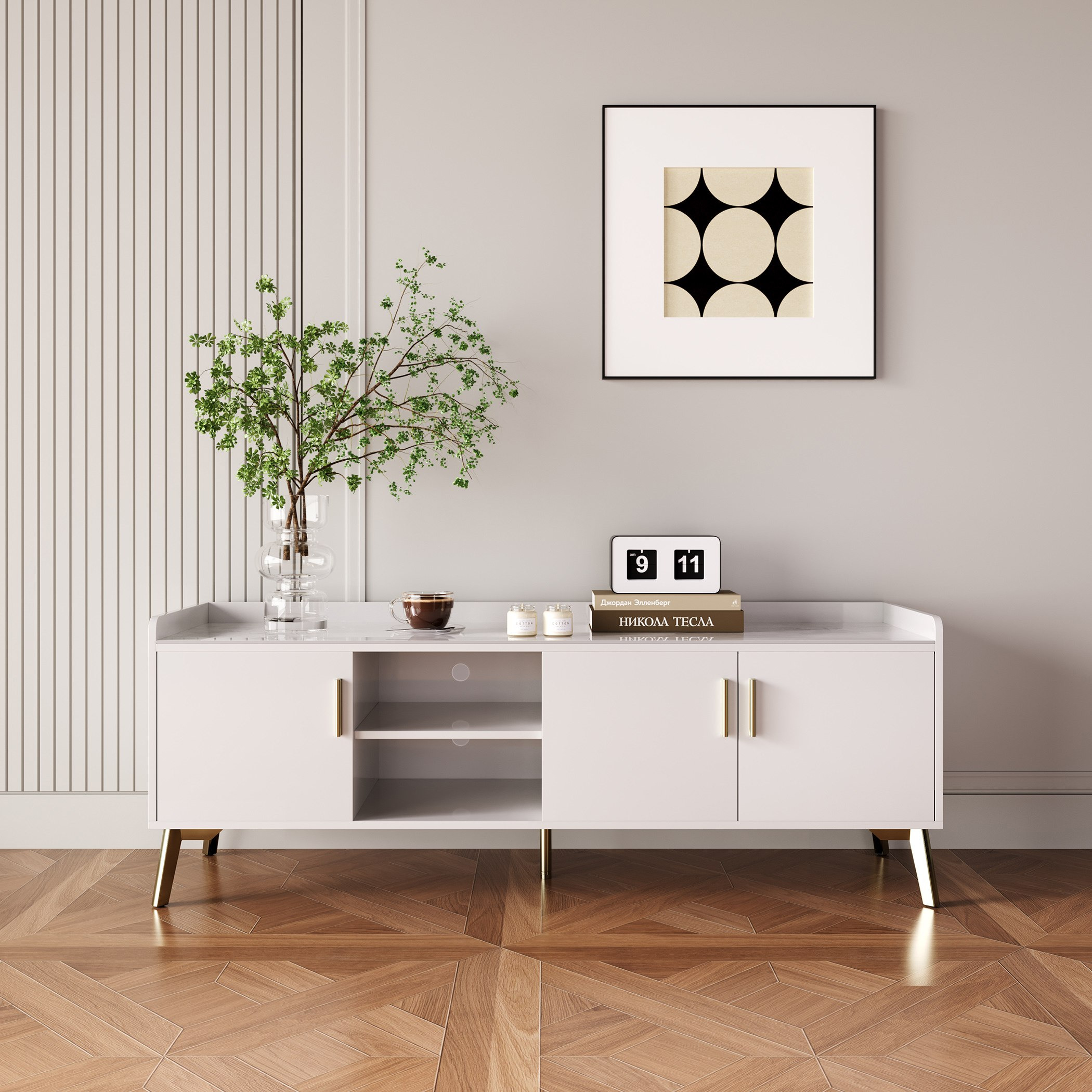 وحدة تلفزيون حتى 65 بوصة 1.5 متر بسطح من الحجر المتكلس من بيريل-hbxlivingroom-mediaunitsandstorage-tvunits-image-2