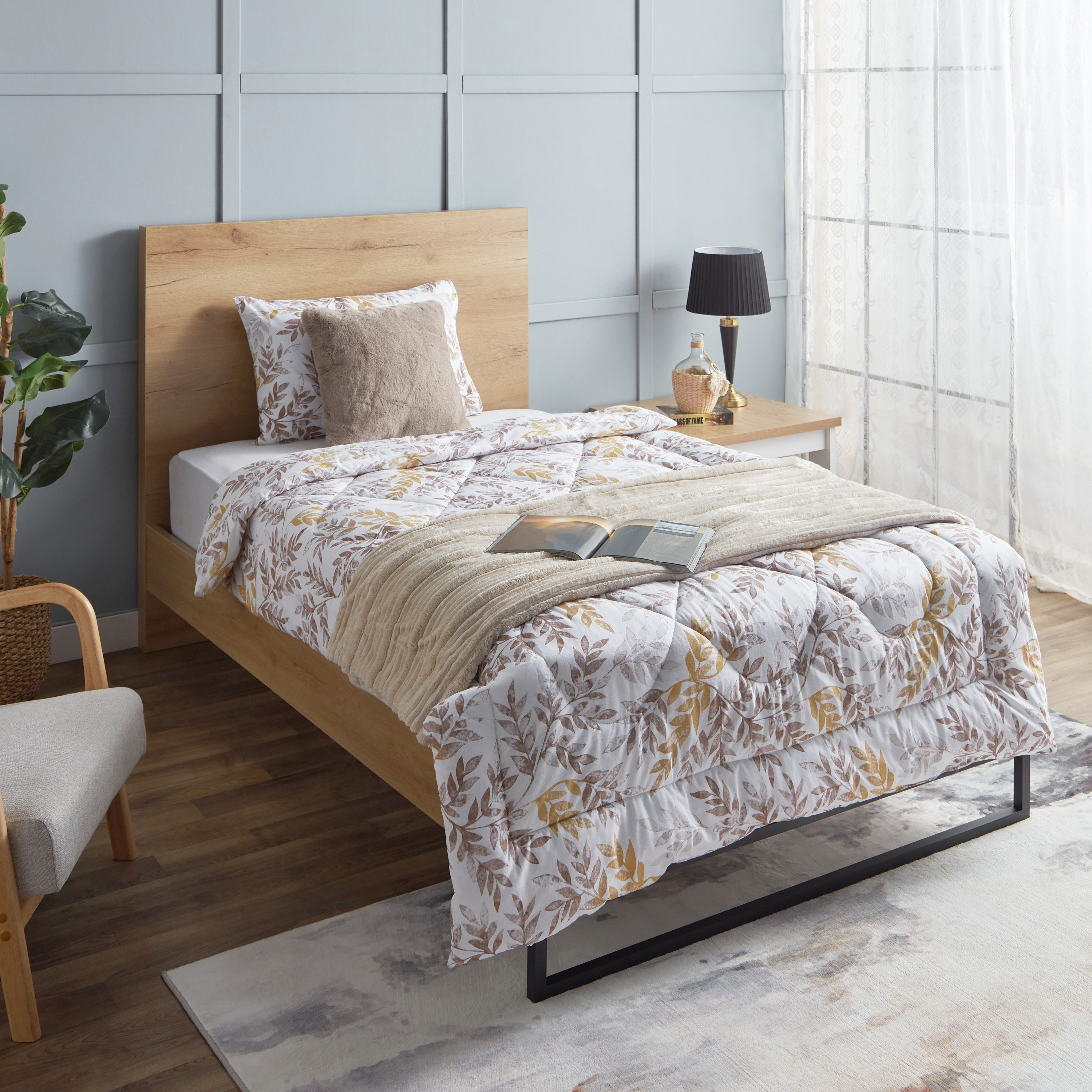 Lisbon Sohag 2-Piece Cotton Twin Comforter Set - 150x220 cm-hbxhomeware-hbxdecorandfurnishings-image-7