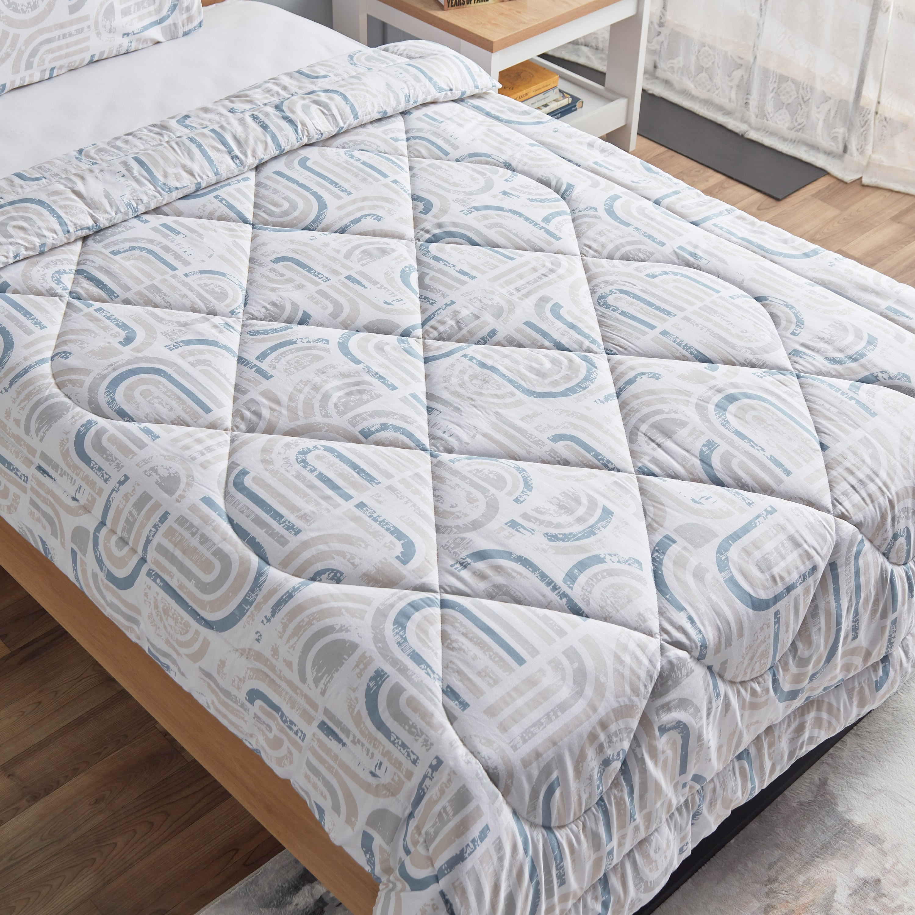 Lisbon Banha 2-Piece Cotton Twin Comforter Set - 150x220 cm-hbxhomeware-hbxdecorandfurnishings-image-4