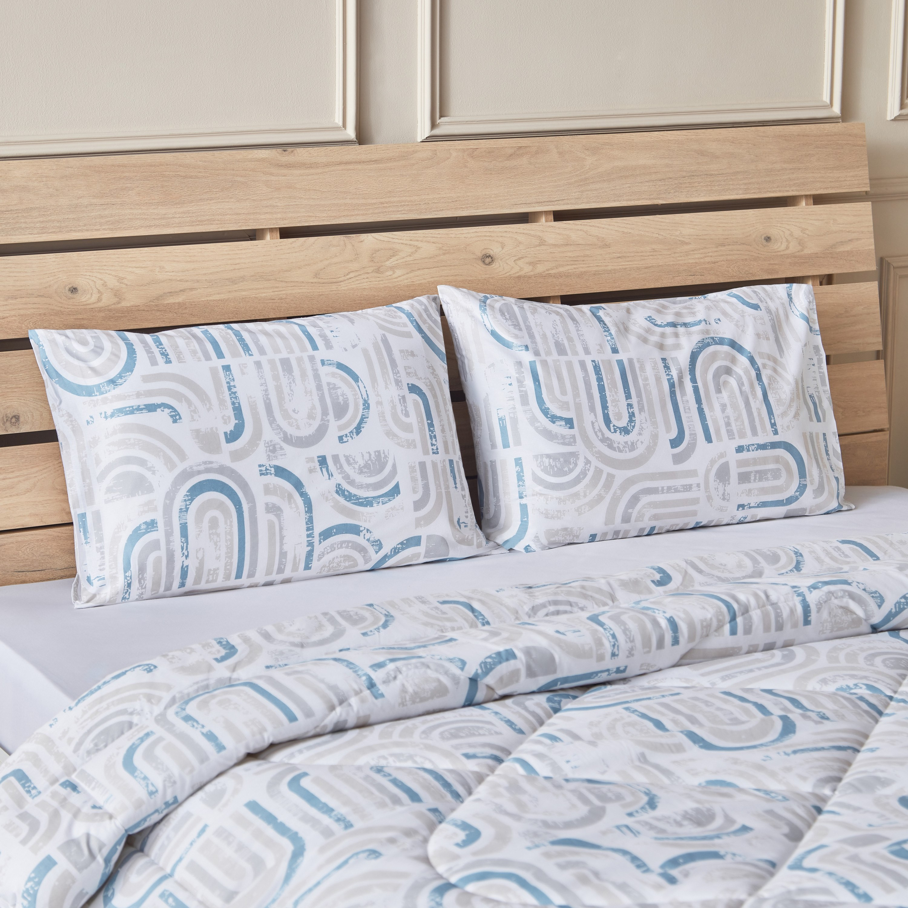 طقم لحاف كينج قطن 3 قطع بنها من ليسبون - 220x240 سم-hbxhomeware-hbxdecorandfurnishings-image-3