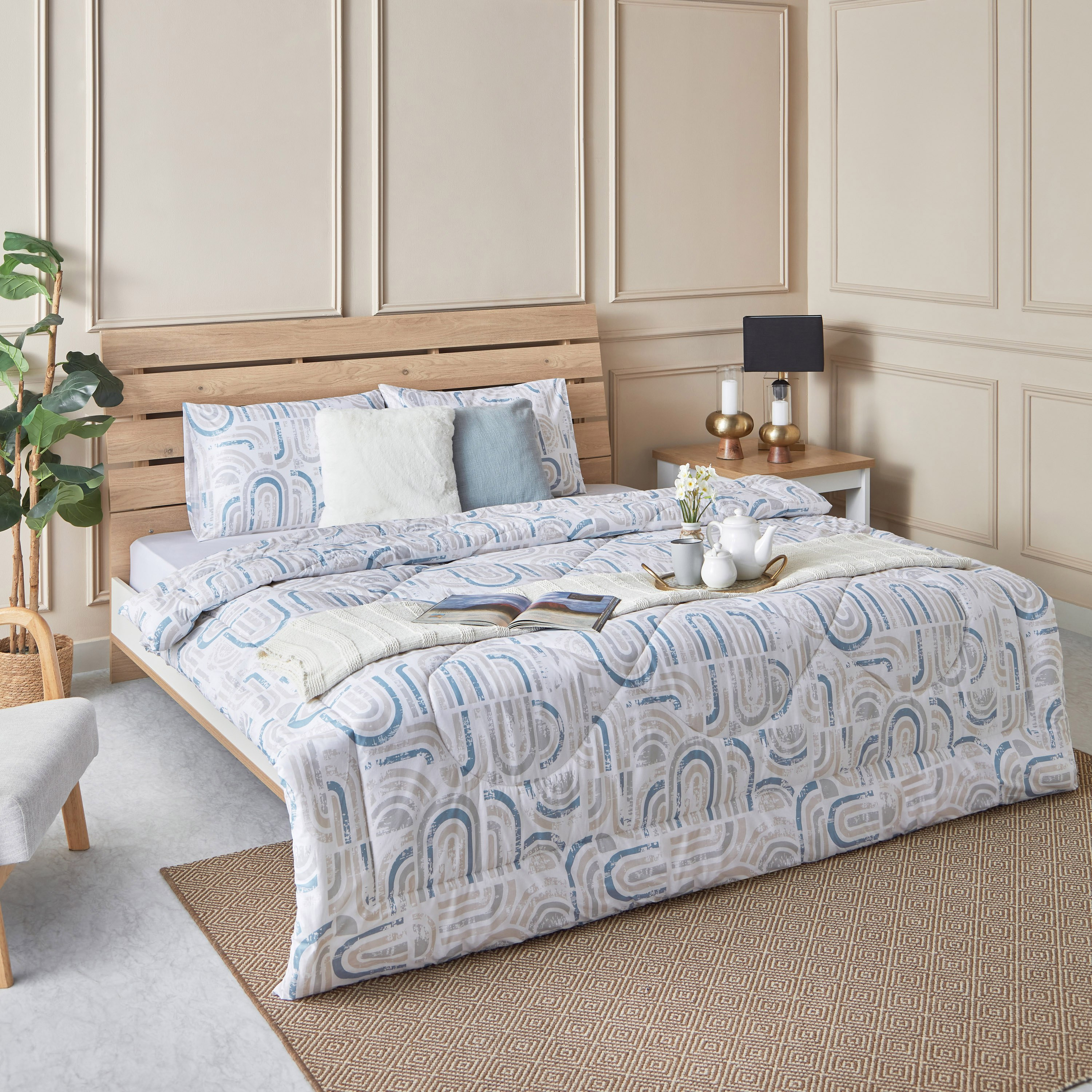 طقم لحاف كينج قطن 3 قطع بنها من ليسبون - 220x240 سم-hbxhomeware-hbxdecorandfurnishings-image-8