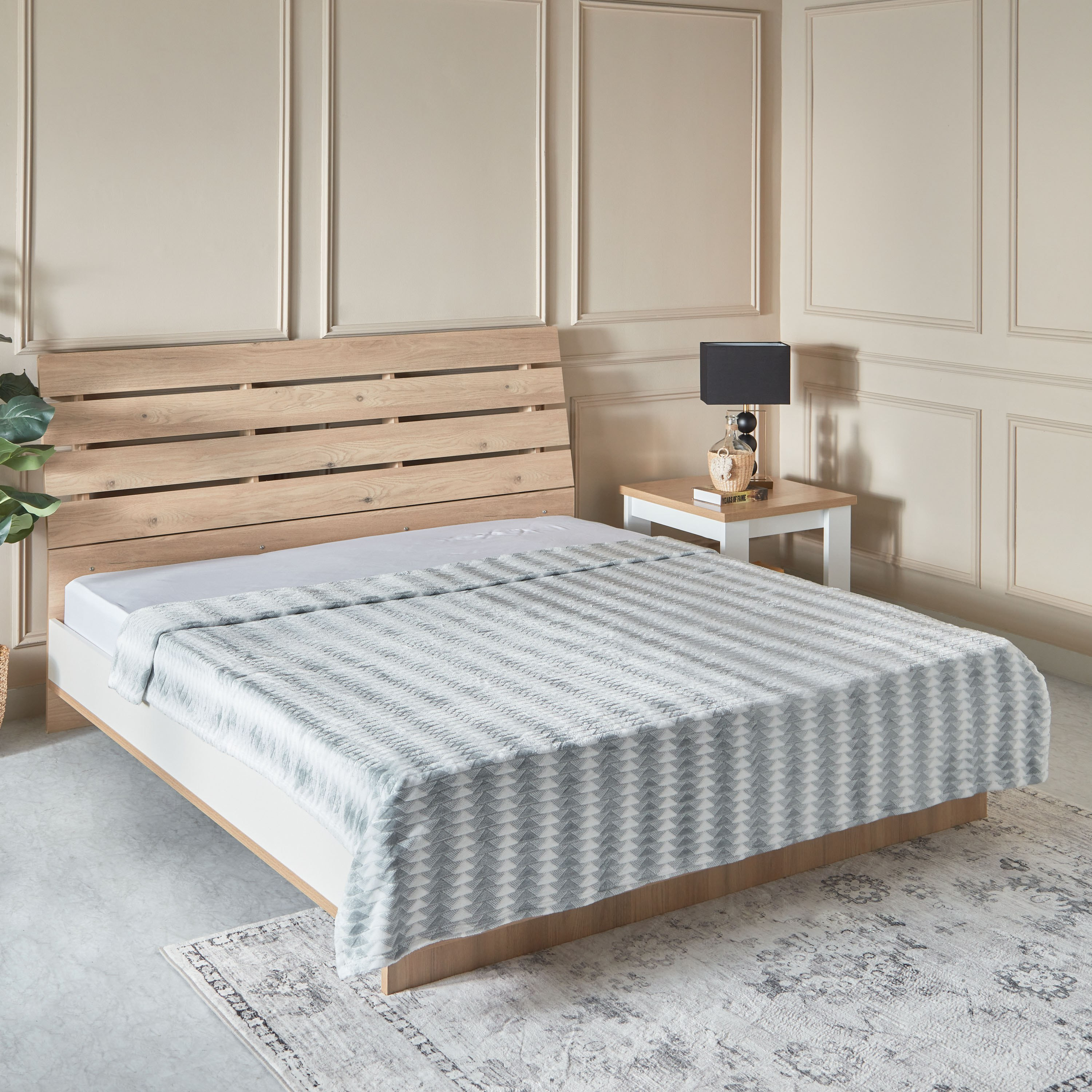 بطانية كوين جاكارد بطبقة واحدة من مالمو - 200x200 سم-hbxhomeware-hbxbedroom-image-1