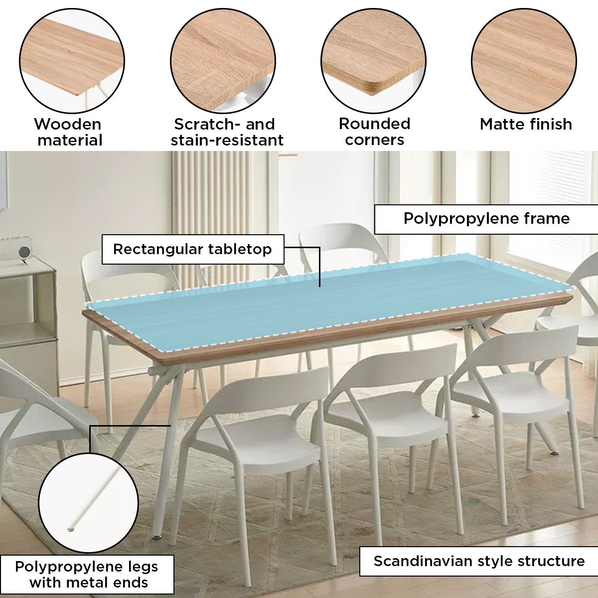 طقم سفرة 8 مقاعد من تيفاني-hbxfurniture-diningtablesandsets-diningsets-eightseater-image-5