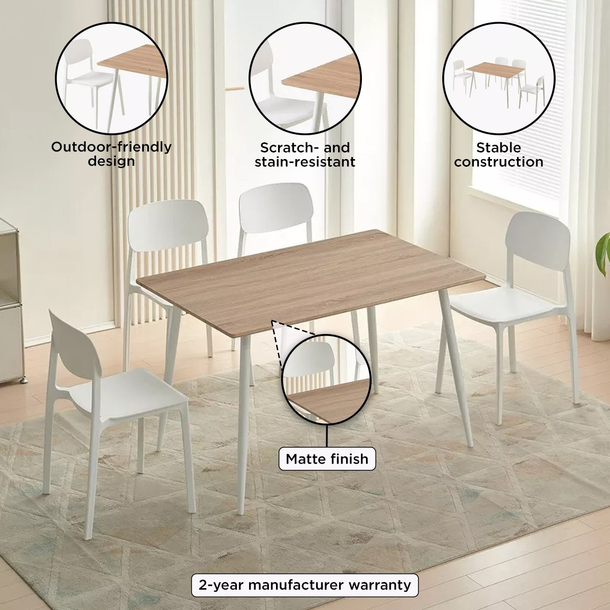 Hobbs 4-Seater Dining Set-hbxdiningroom-diningtablesandsets-diningsets-fourseater-image-4