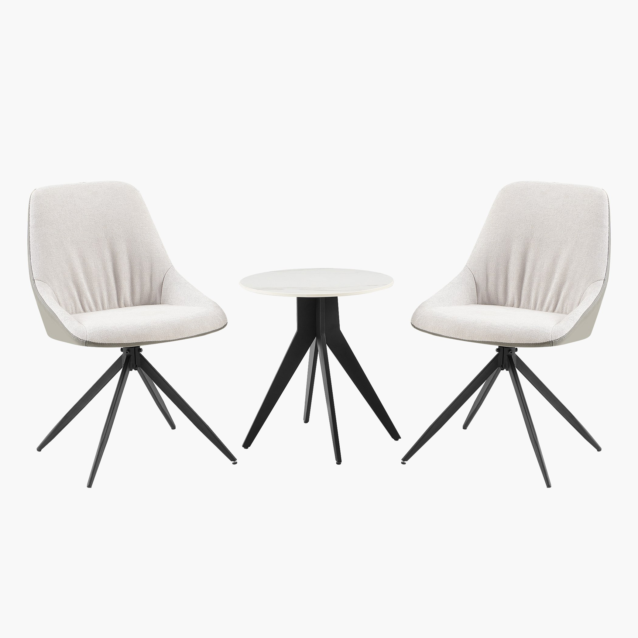 Hamilton 3-Piece Sintered Stone Top Tea Table and Chair Set-hbxfurniture-diningtablesandsets-diningsets-twoseater-image-8