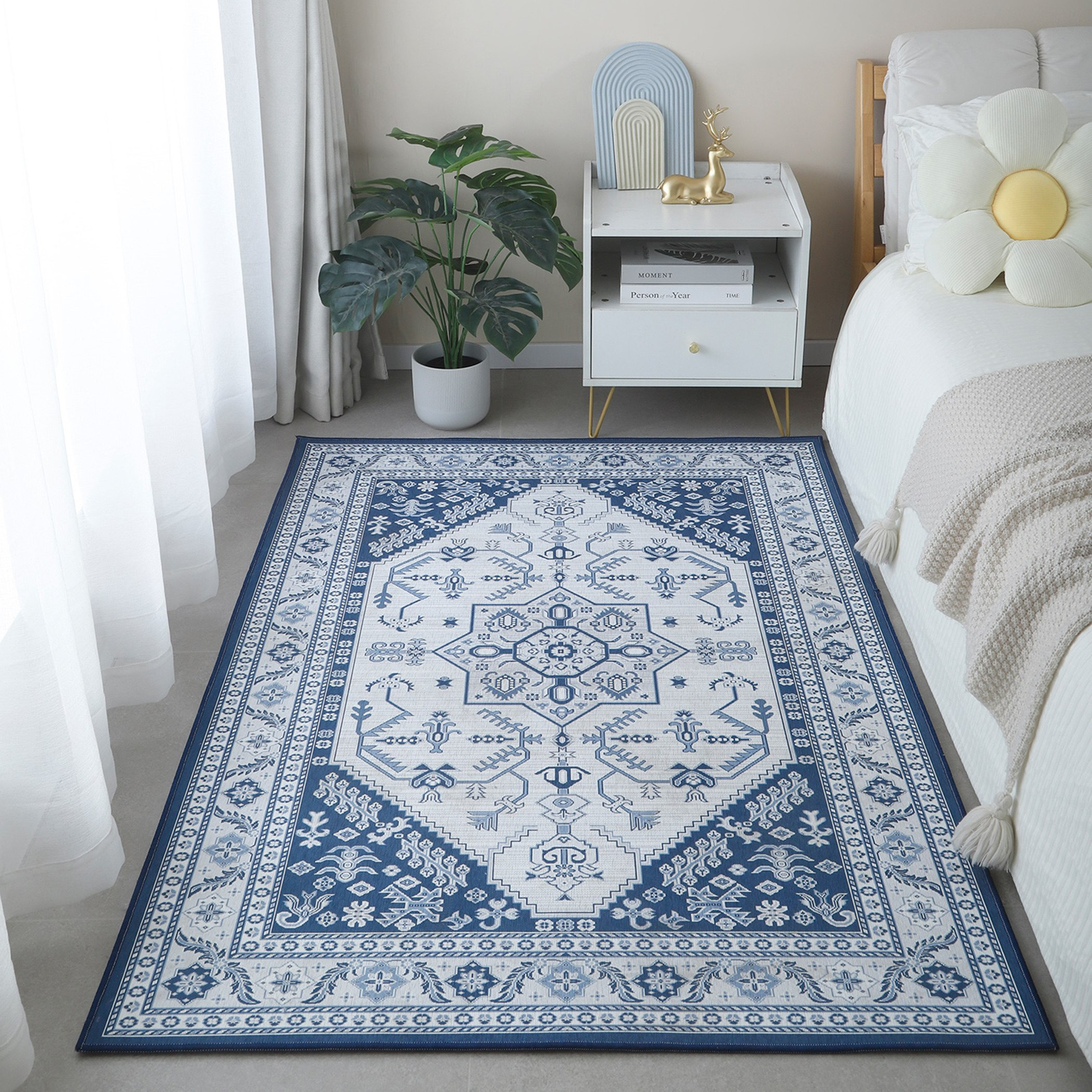 سجادة تشينيل بطبعات من كلايد - 110x160 سم-hbxdecorandfurnishings-floorcoverings-rugs-image-1