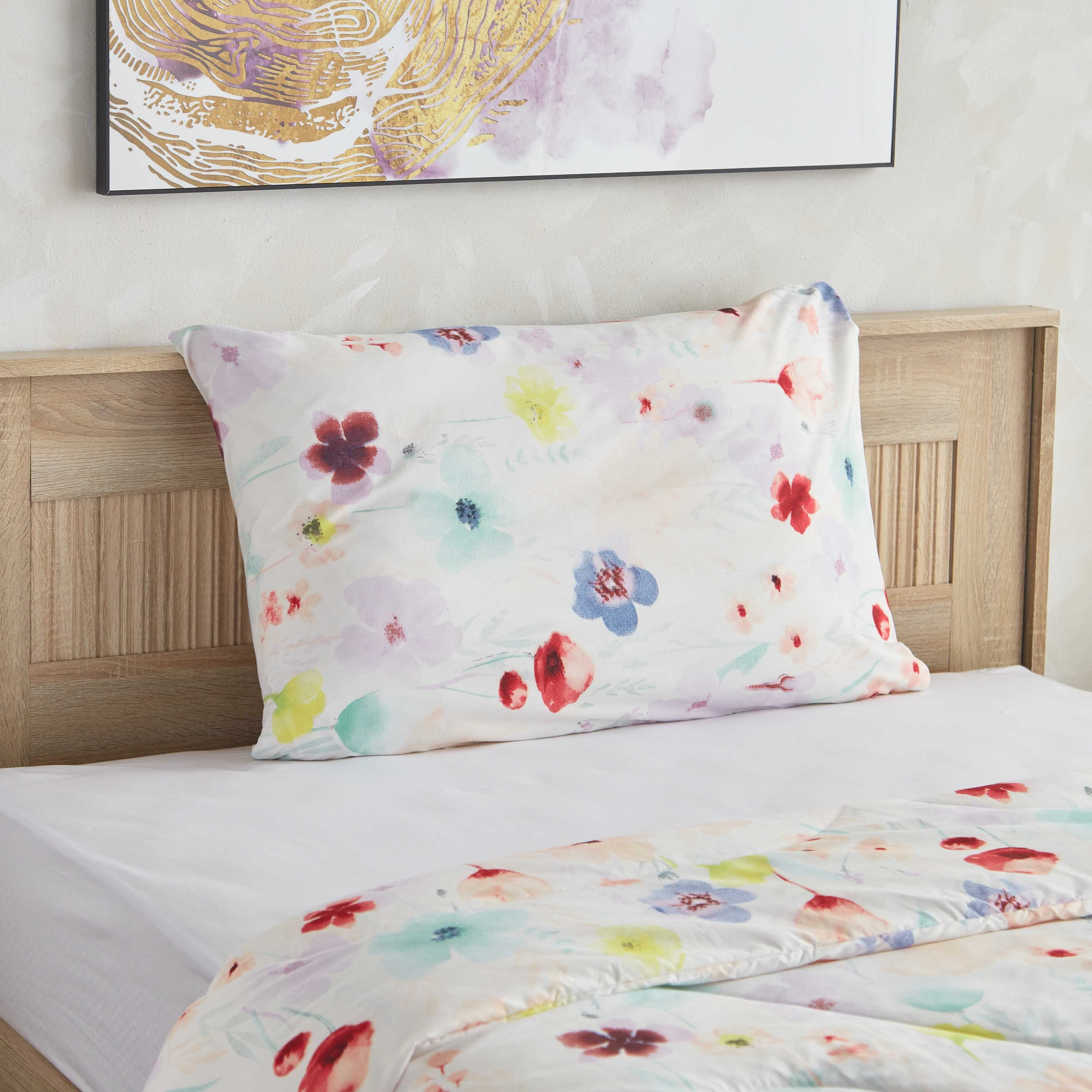 طقم لحاف توين ألياف دقيقة قطعتين من فلورا  - 160x220 سم-hbxkidsandyouth-beddingandfurnishings-comfortersets-image-3