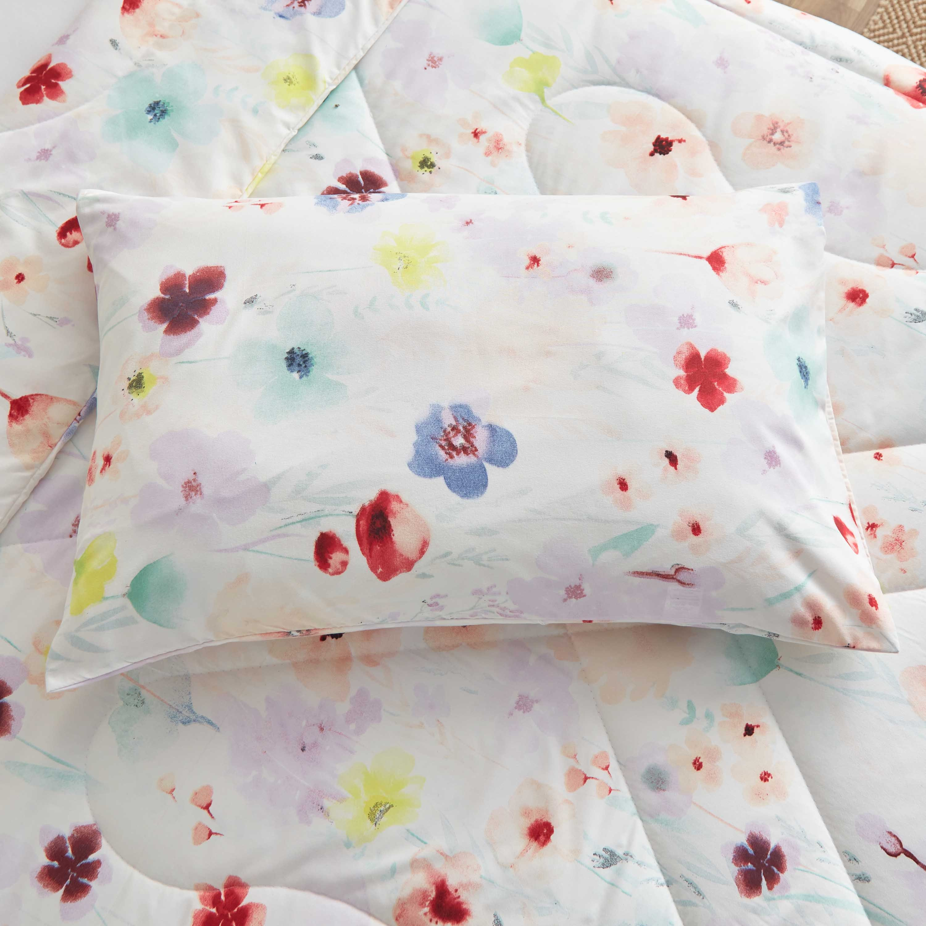 طقم لحاف توين ألياف دقيقة قطعتين من فلورا  - 160x220 سم-hbxkidsandyouth-beddingandfurnishings-comfortersets-image-6