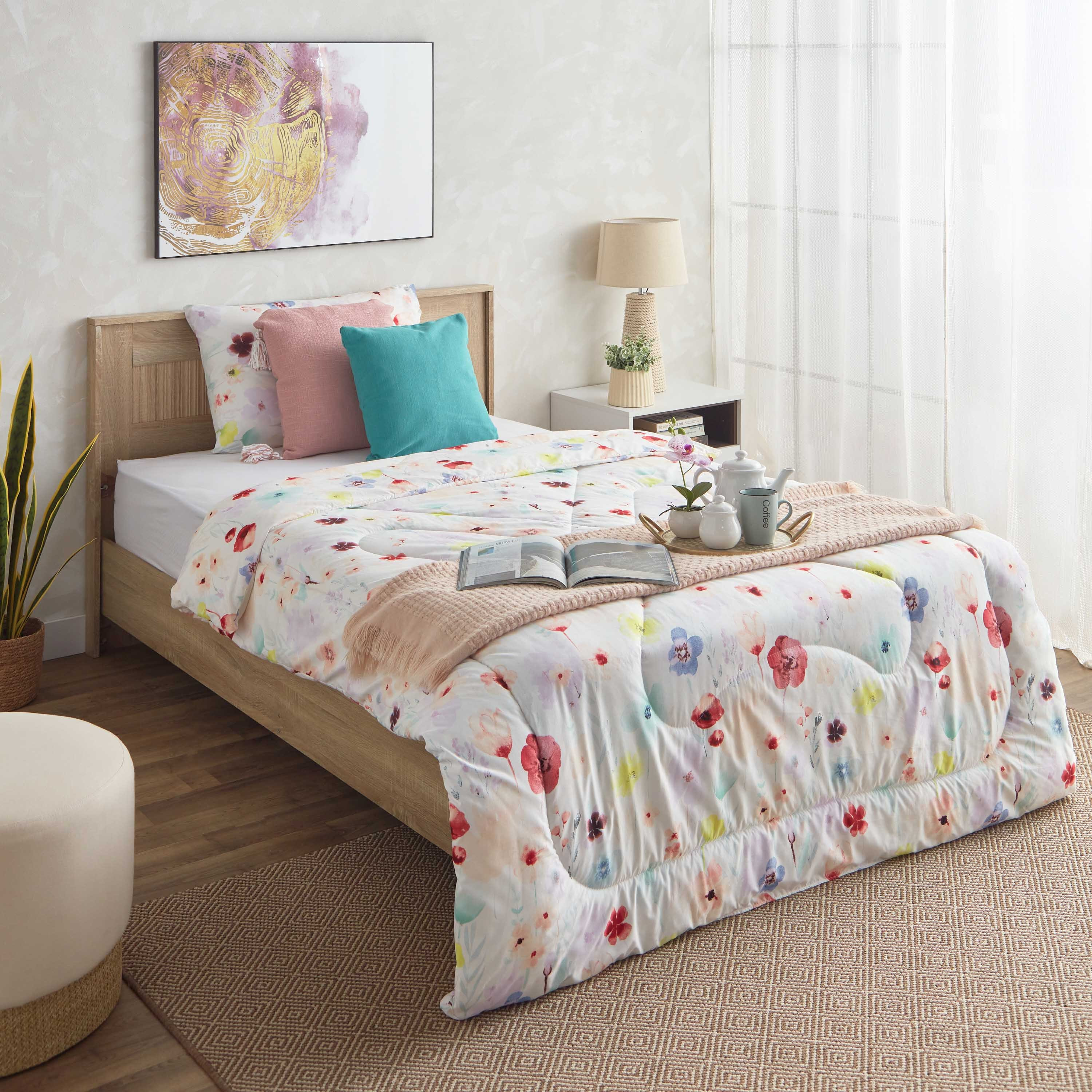 طقم لحاف توين ألياف دقيقة قطعتين من فلورا  - 160x220 سم-hbxkidsandyouth-beddingandfurnishings-comfortersets-image-7