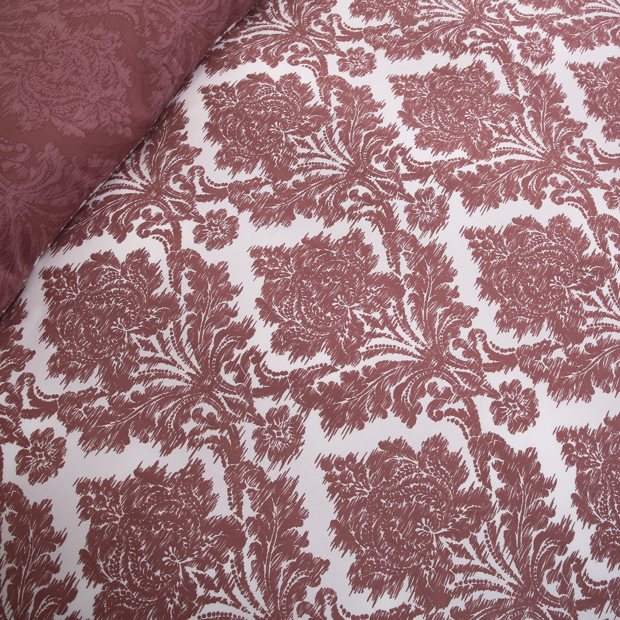 طقم غطاء لحاف كوين كينج من الألياف الدقيقة 3 قطع بطبعات من دمشق - 220x220 سم-hbxhomeware-hbxdecorandfurnishings-image-4