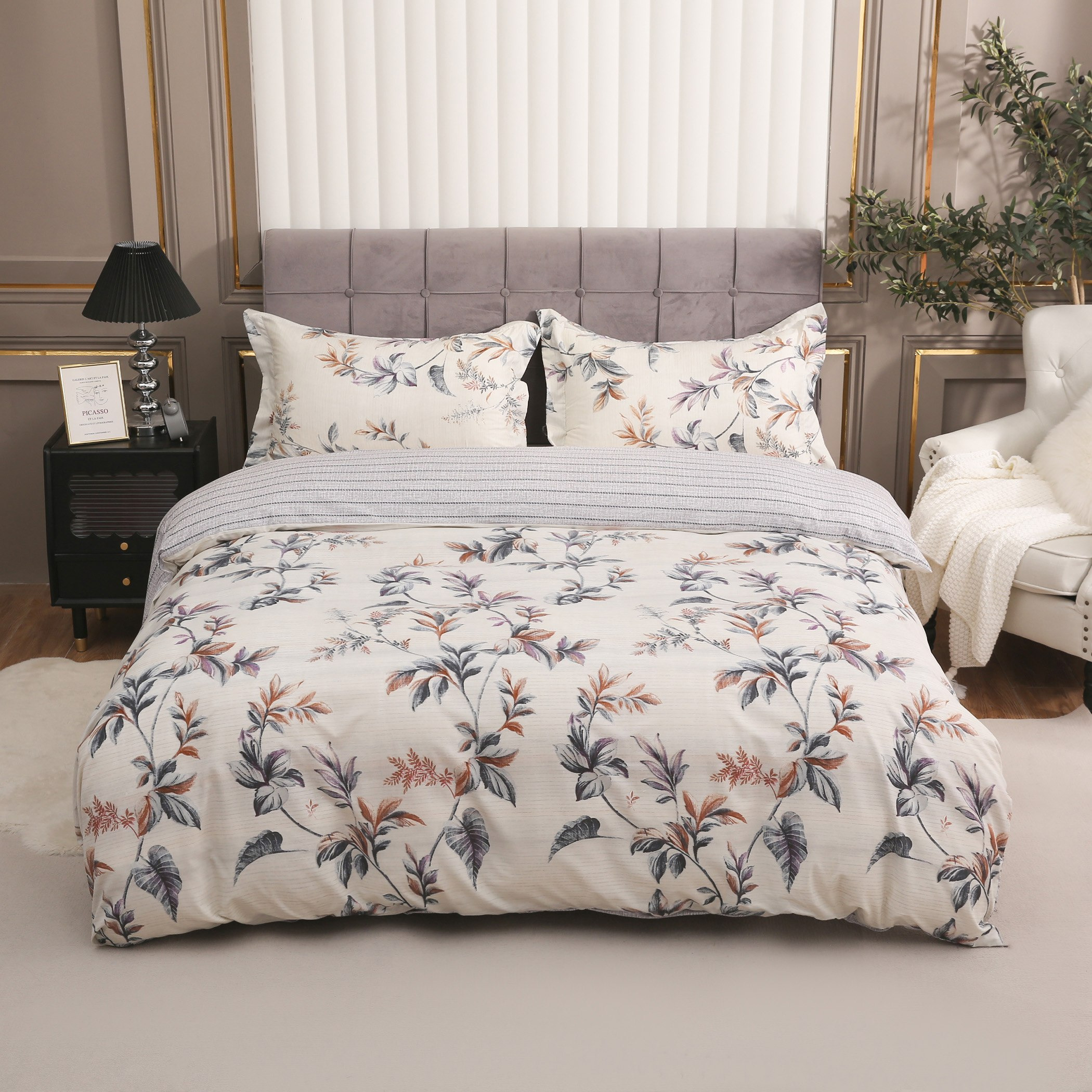 Morand Printed 3-Piece Microfibre Twin Duvet Cover Set - 150x220 cm-hbxhomeware-hbxdecorandfurnishings-image-2