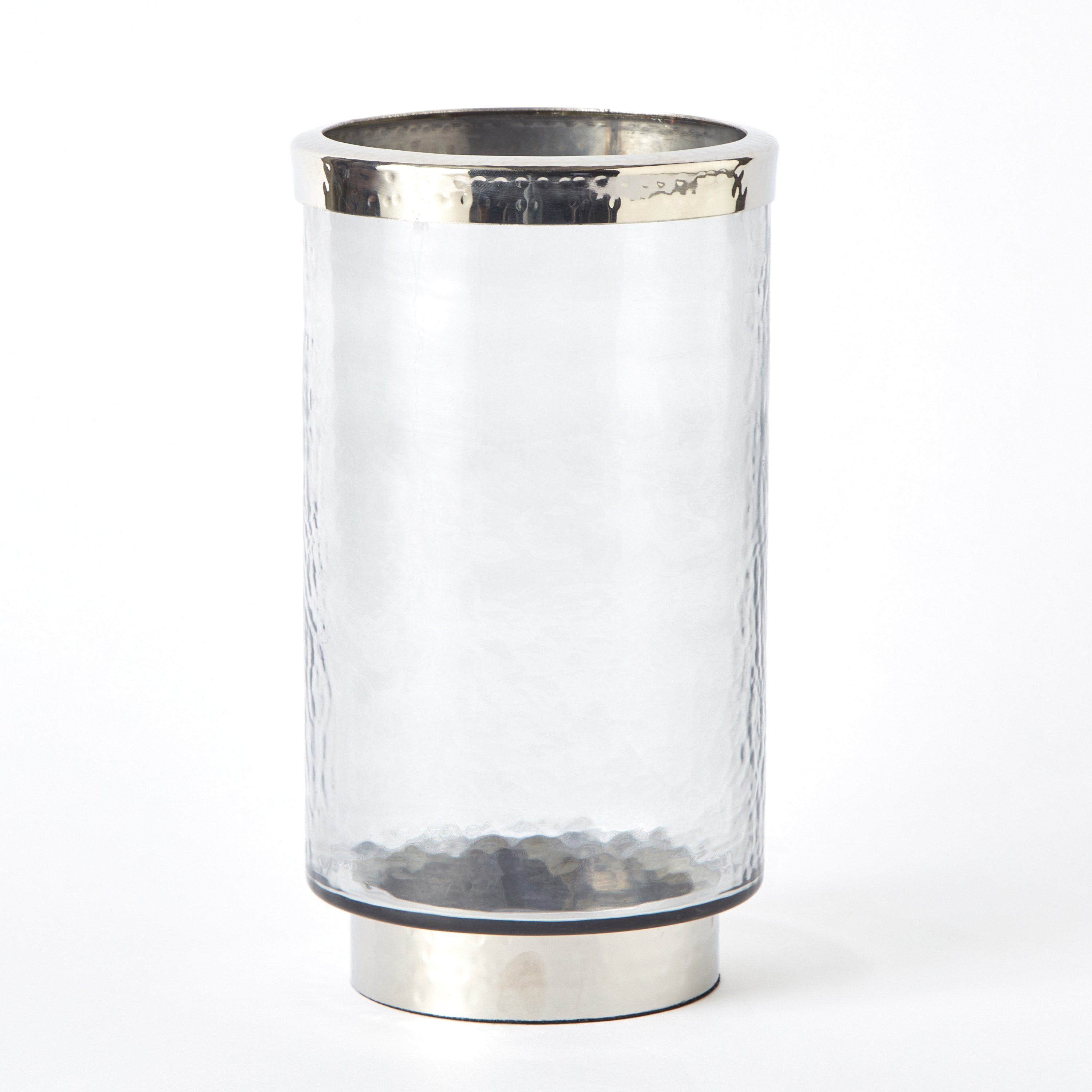 حامل شموع فانوس زجاج مع حلقة من النيكل ستيل من تاجوس - 13x13x23 سم-hbxlivingroom-decorandaccessories-candleholders-image-5