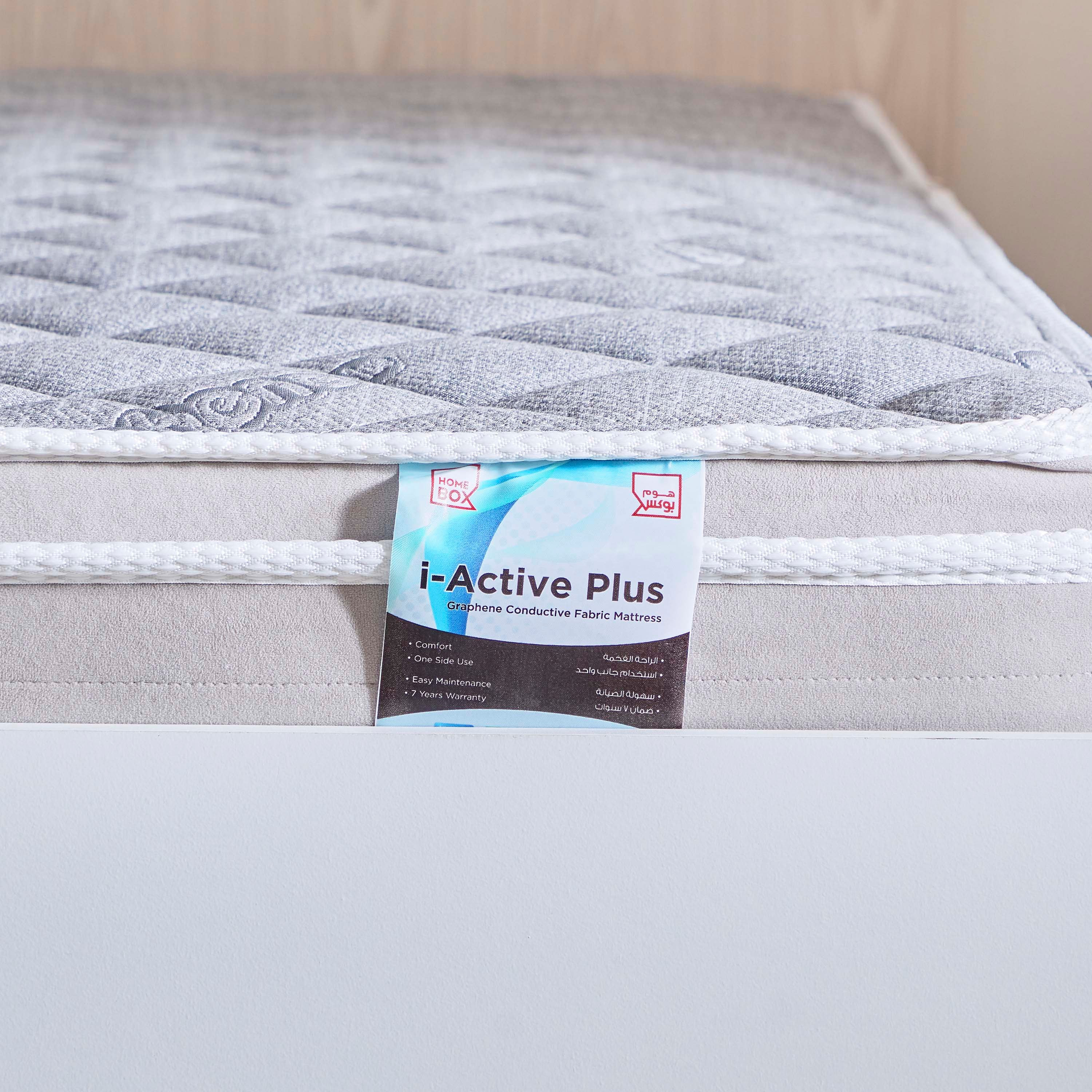 SleepLuxe iActive Plus Conductive Fabric Medium Firm Pocket Spring Single Mattress - 90x190x26 cm-hbxfurniture-bedroom-mattresses-single-image-9