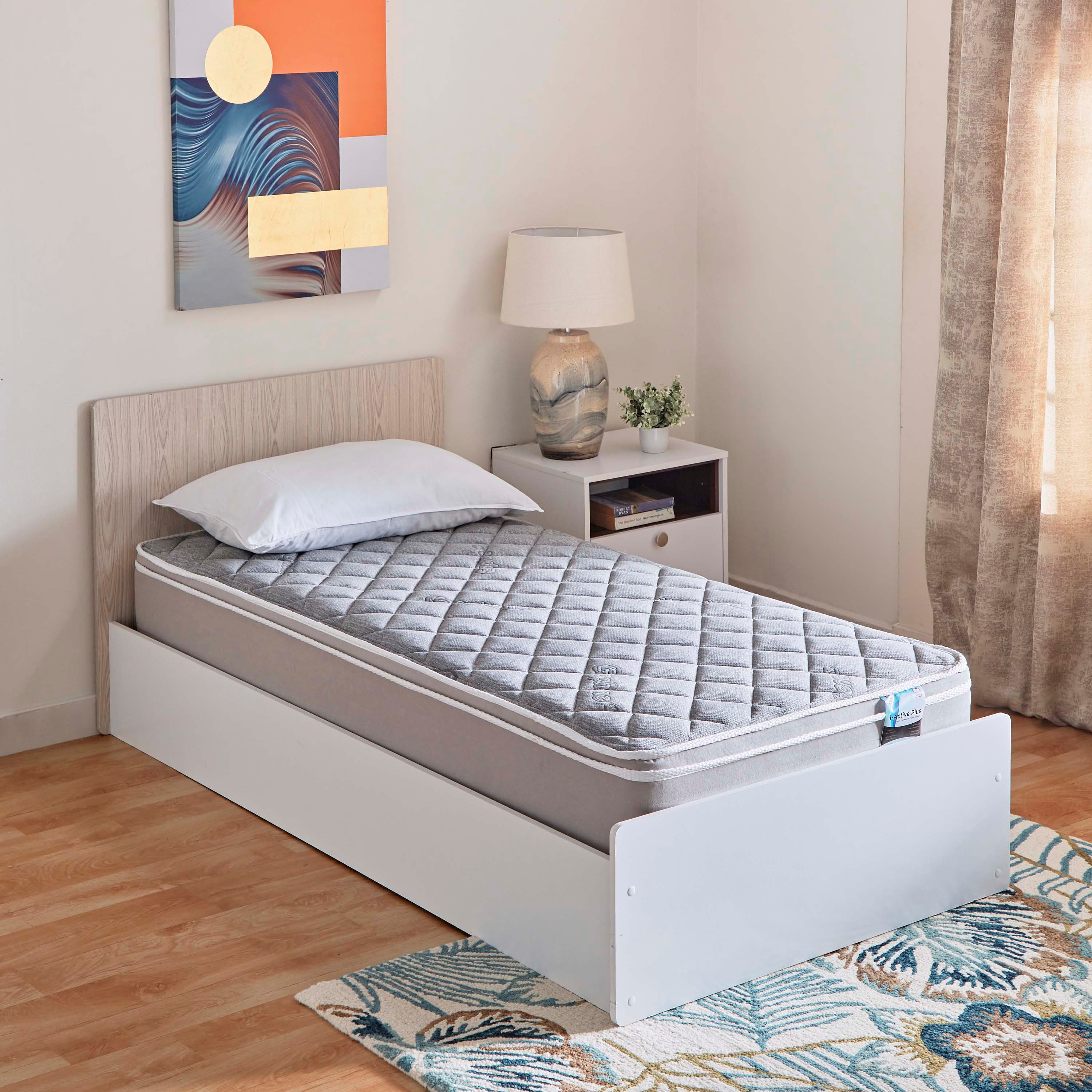 SleepLuxe iActive Plus Conductive Fabric Medium Firm Pocket Spring Single Mattress - 90x190x26 cm-hbxfurniture-bedroom-mattresses-single-image-11