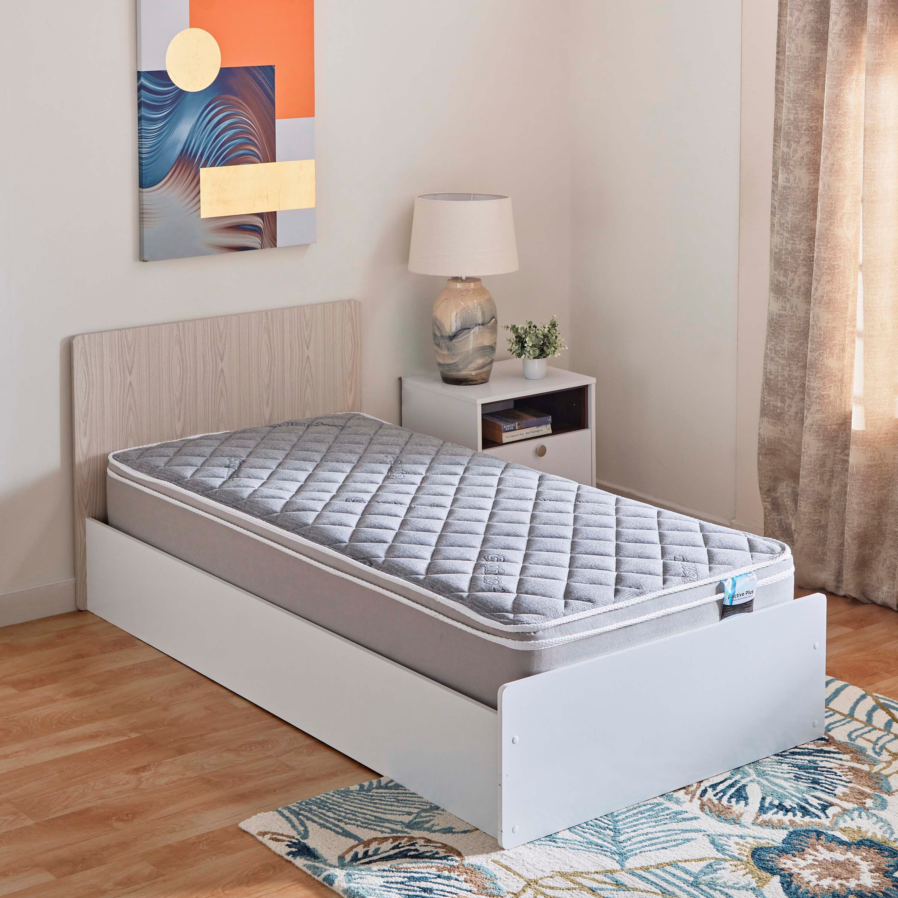 SleepLuxe iActive Plus Conductive Fabric Medium Firm Pocket Spring Single Mattress - 90x200x26 cm-hbxfurniture-bedroom-mattresses-single-image-4