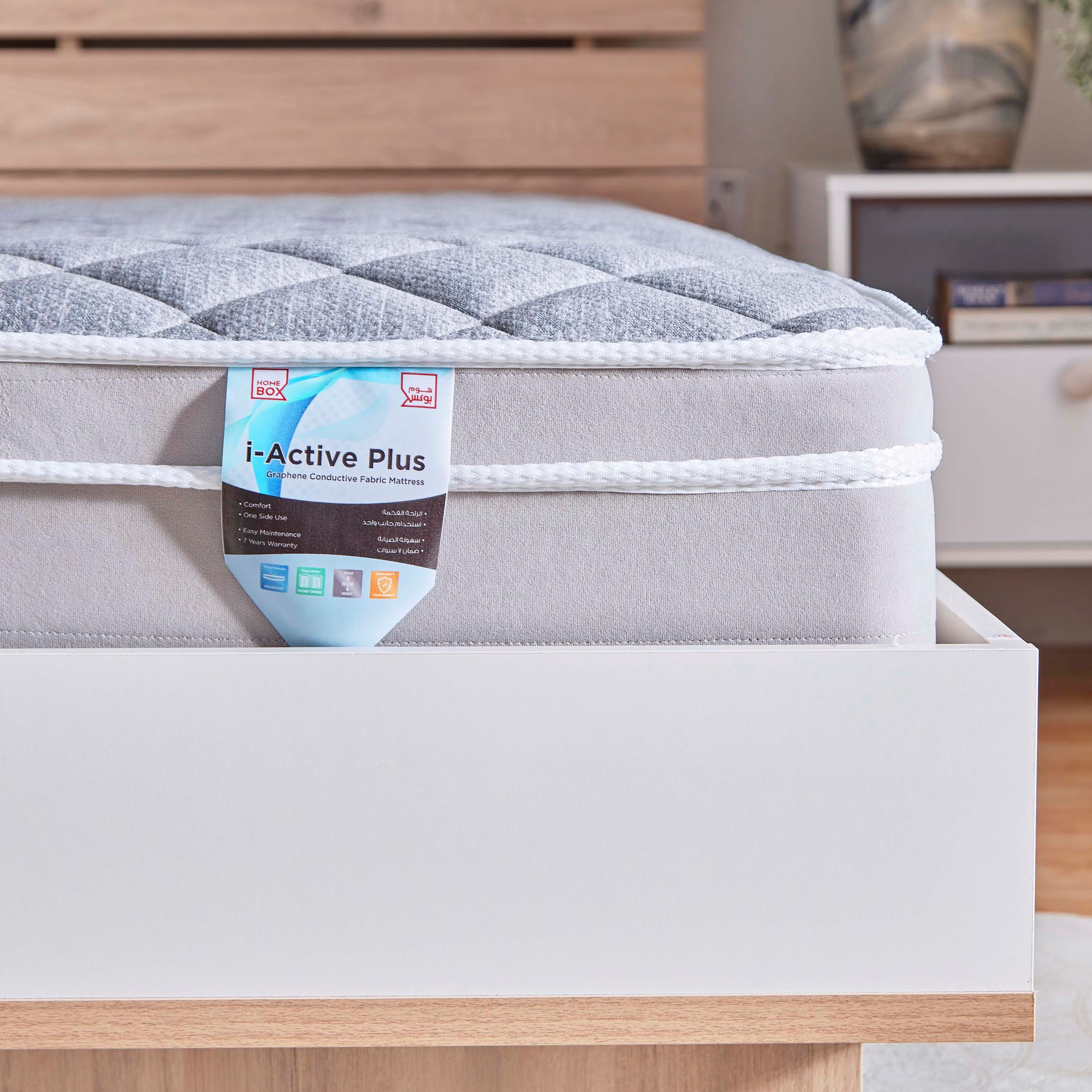 مرتبة كينج قماش موصل بنوابض جيبية من سليب لوكس آي أكتيف بلس - 180x200x26 سم-hbxfurniture-mattresses-king-image-10