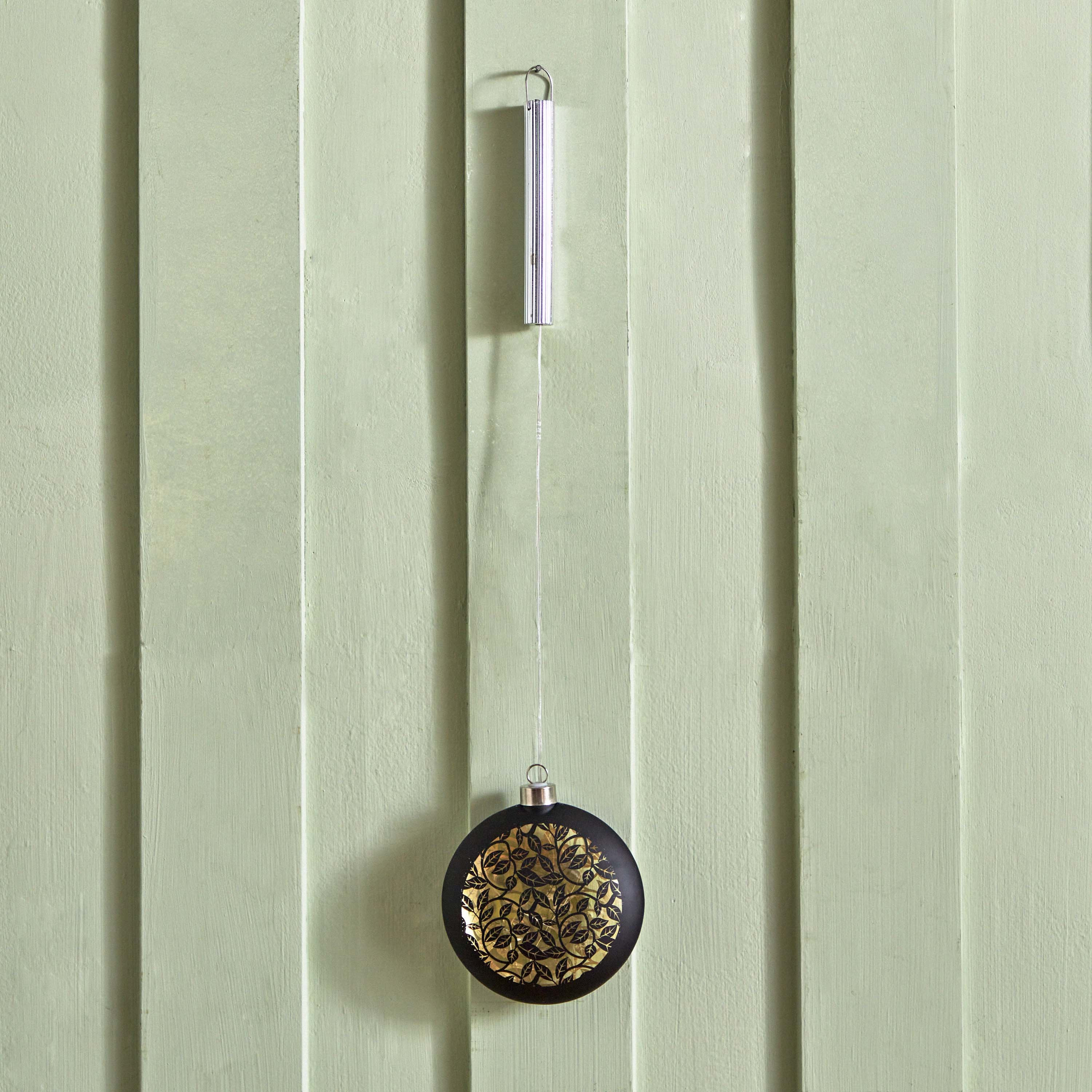 Evren Hanging Glass Decor with LED Lights - 12x4x13 cm-hbxdecorandfurnishings-homeaccessories-lanterns-image-1