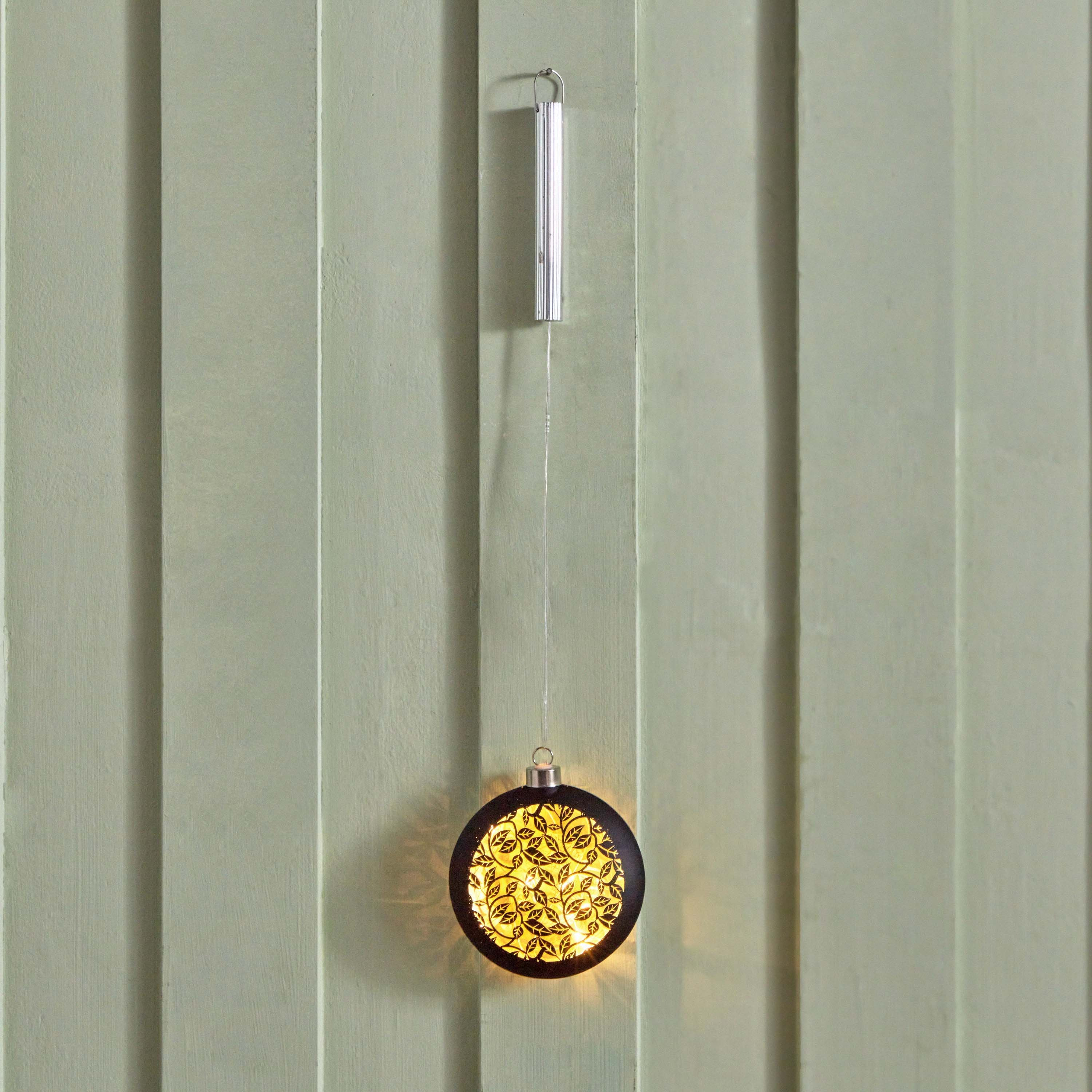 Evren Hanging Glass Decor with LED Lights - 12x4x13 cm-hbxdecorandfurnishings-homeaccessories-lanterns-image-2