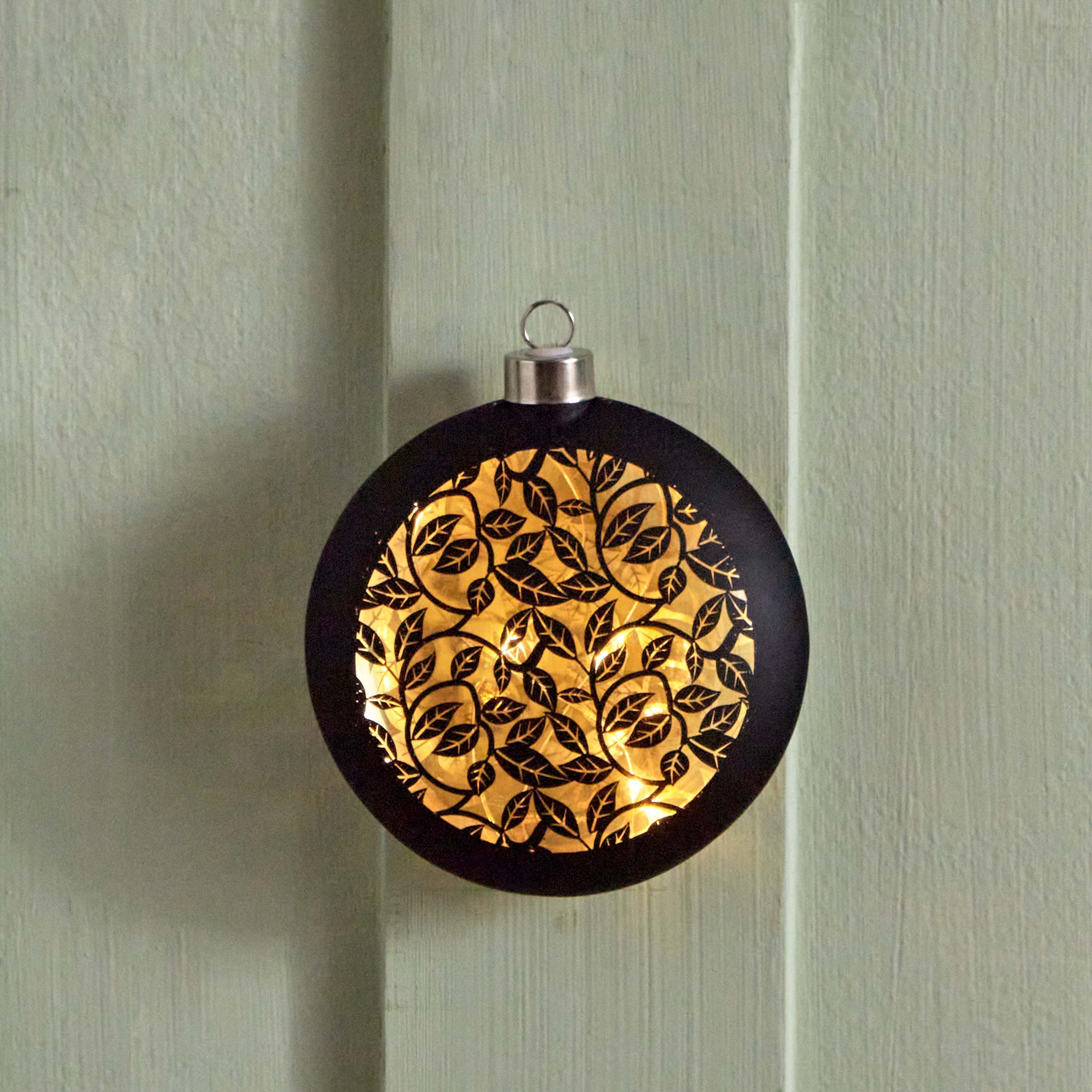Evren Hanging Glass Decor with LED Lights - 12x4x13 cm-hbxdecorandfurnishings-homeaccessories-lanterns-image-3