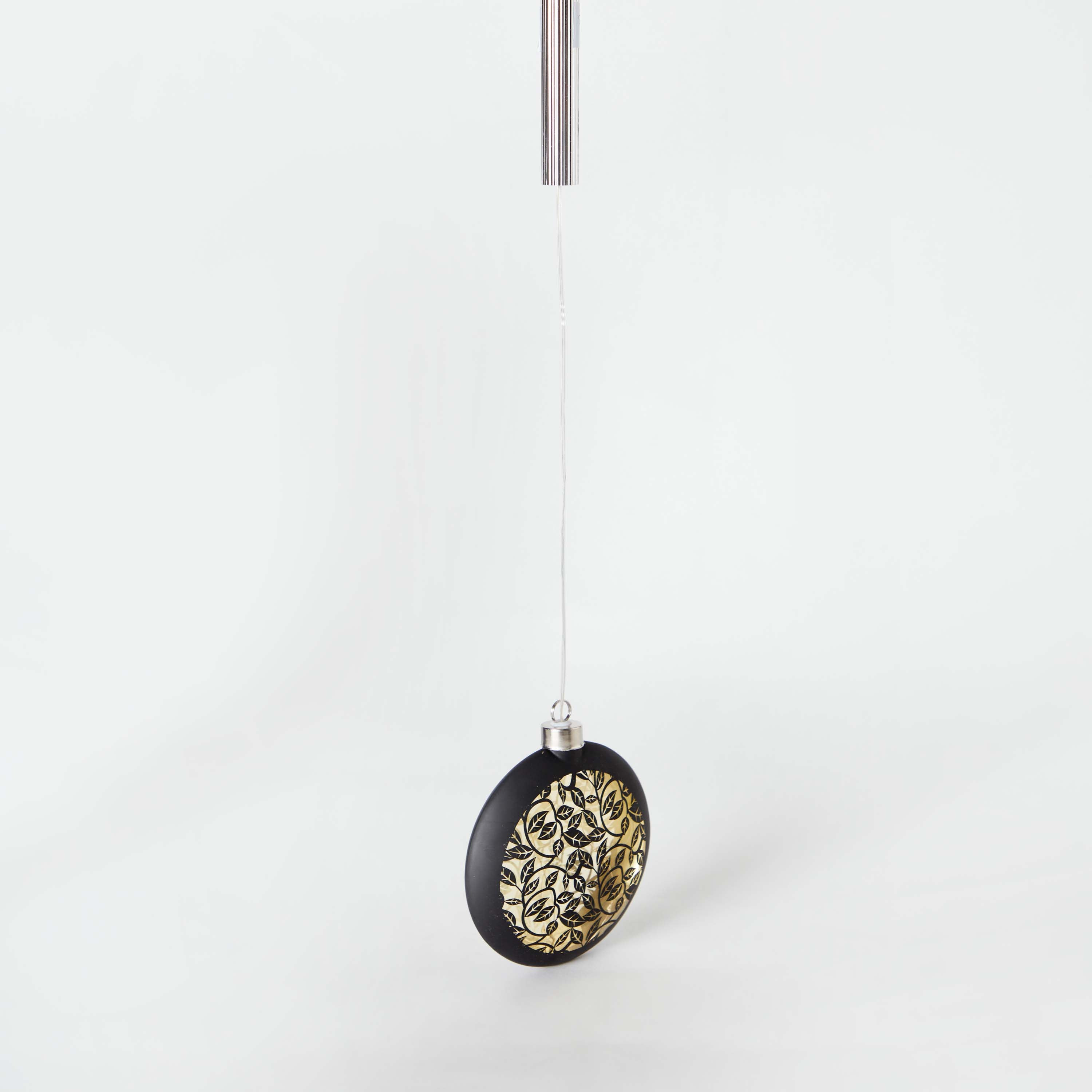 Evren Hanging Glass Decor with LED Lights - 12x4x13 cm-hbxdecorandfurnishings-homeaccessories-lanterns-image-7