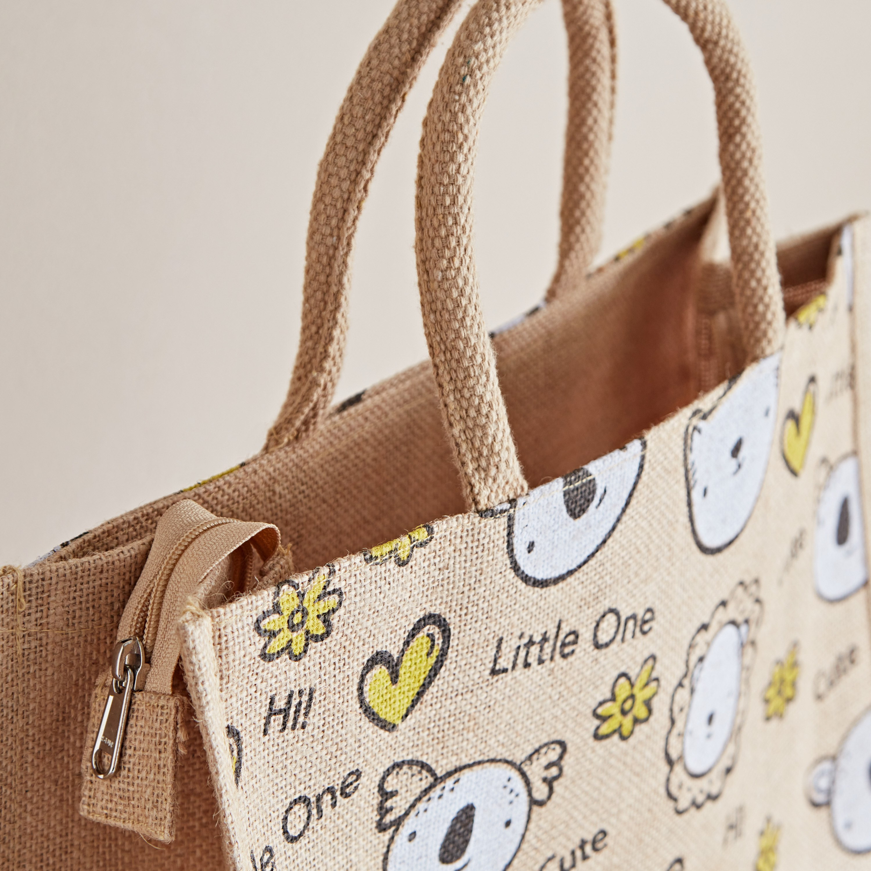 شنطة جوت بطبعات من رون - 30x38x15 سم-hbxhomeware-hbxkidsandyouth-image-4