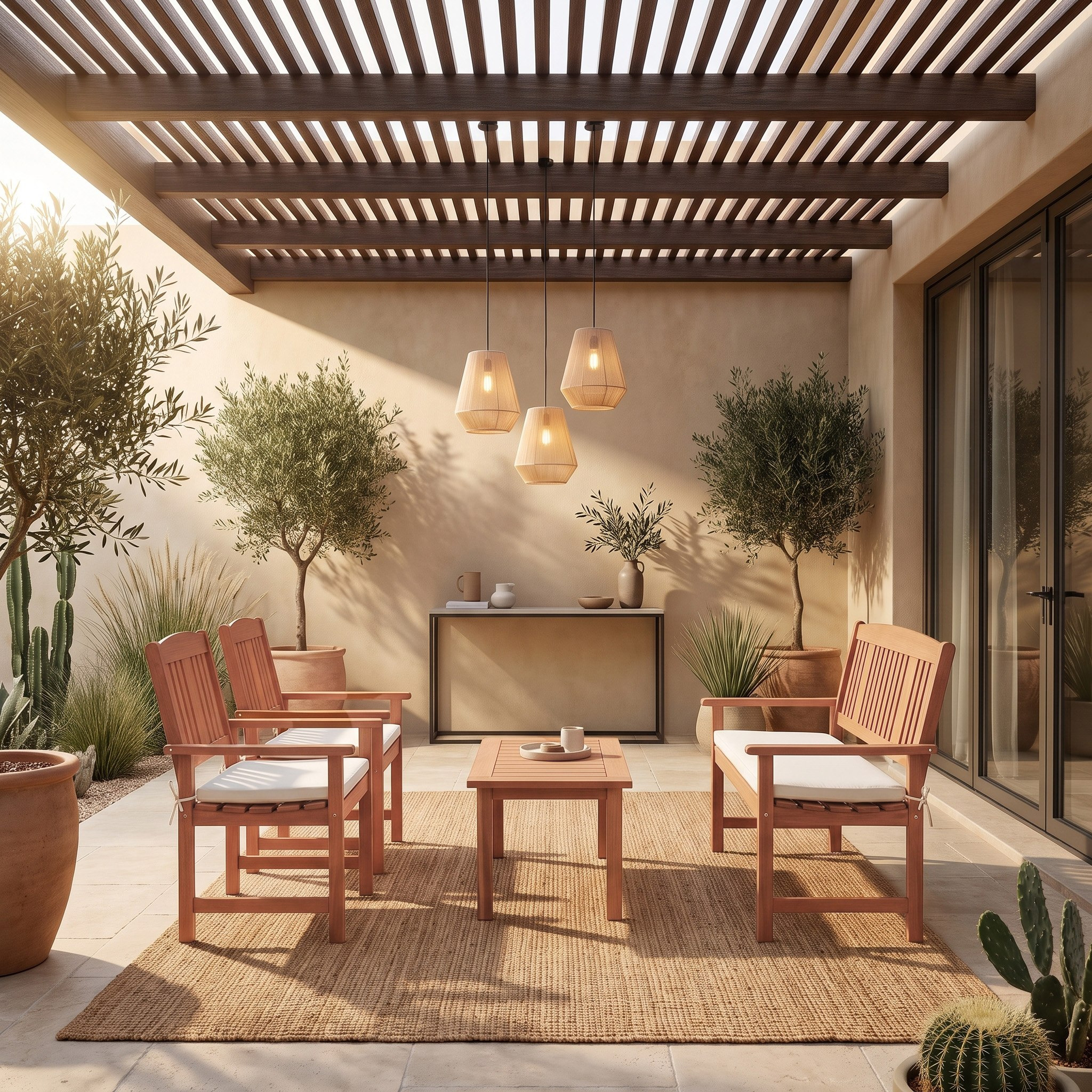 طقم كنب للجلسات الخارجية 2+1+1 مقاعد مع طاولة قهوة ووسائد مقعد من فيرا باهاما-hbxfurniture-livingroom-sofasandsofasets-image-3