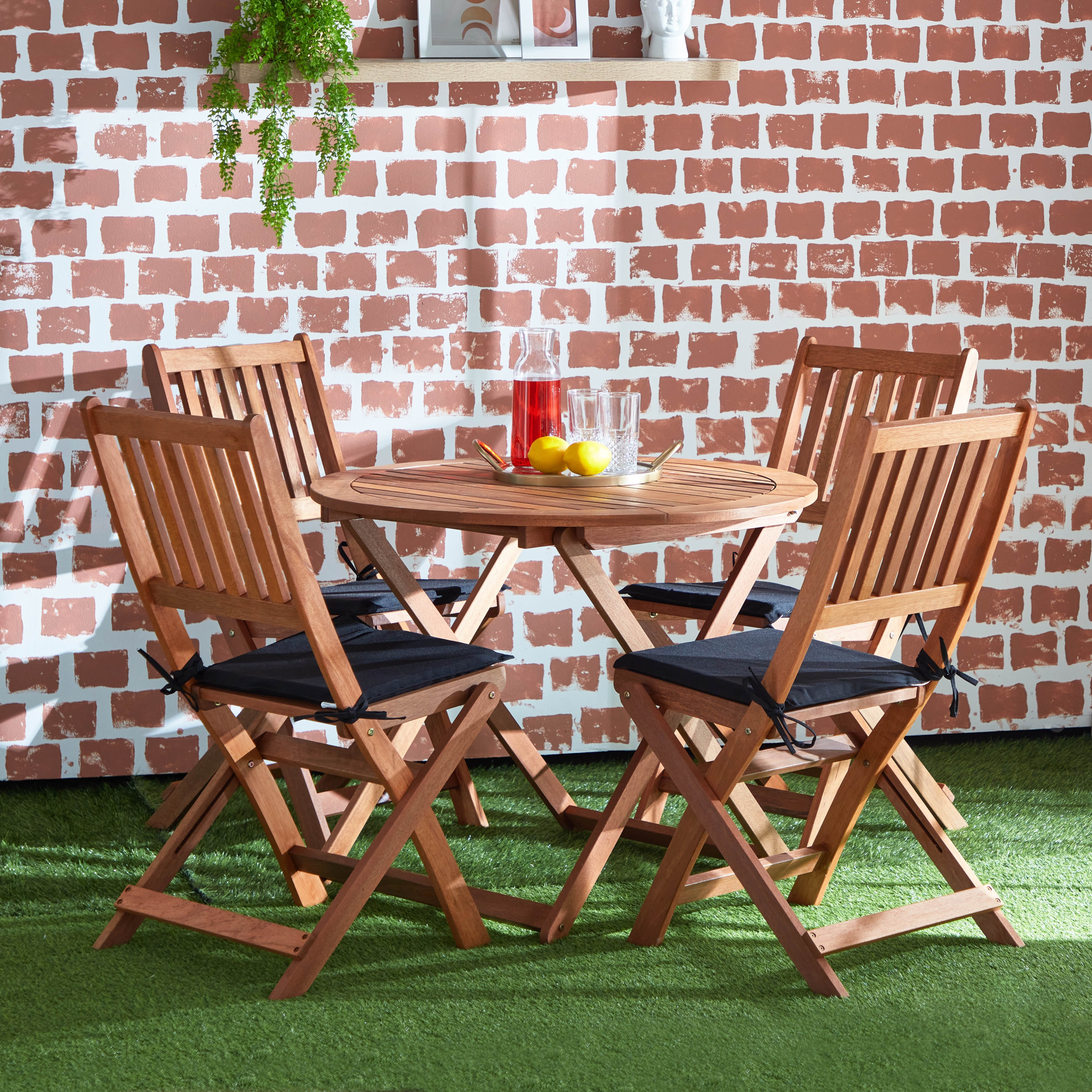 Movo Vera Bahama 4-Seater Outdoor Set with Cushions