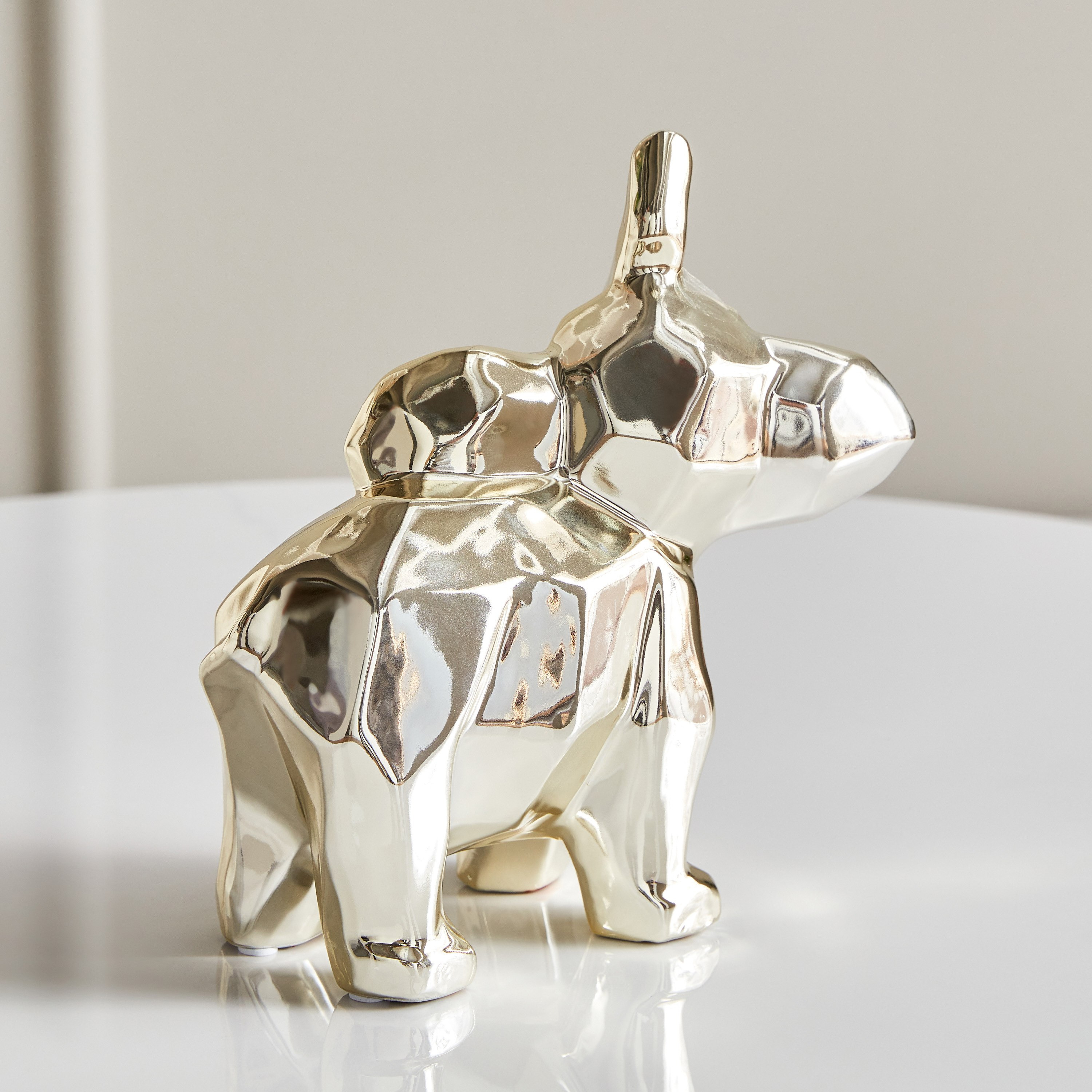 قطعة ديكور فيل سيراميك من آش - 19x9x20  سم-hbxhomeware-homedecor-figurinesandornaments-image-2