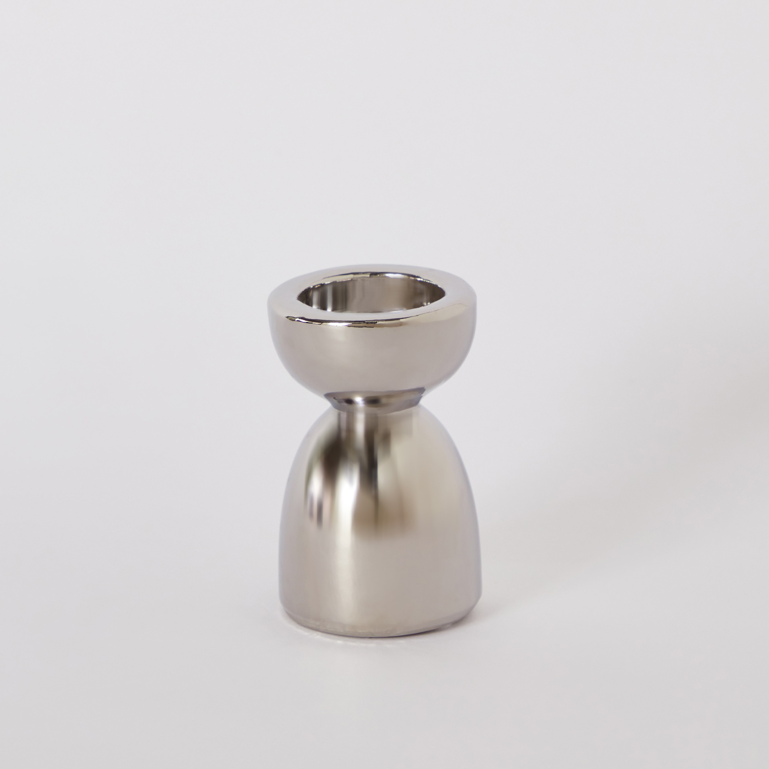 حامل شموع كروم سيراميك من آش- 6.5x6.5x10 سم-hbxlivingroom-decorandaccessories-candleholders-image-5